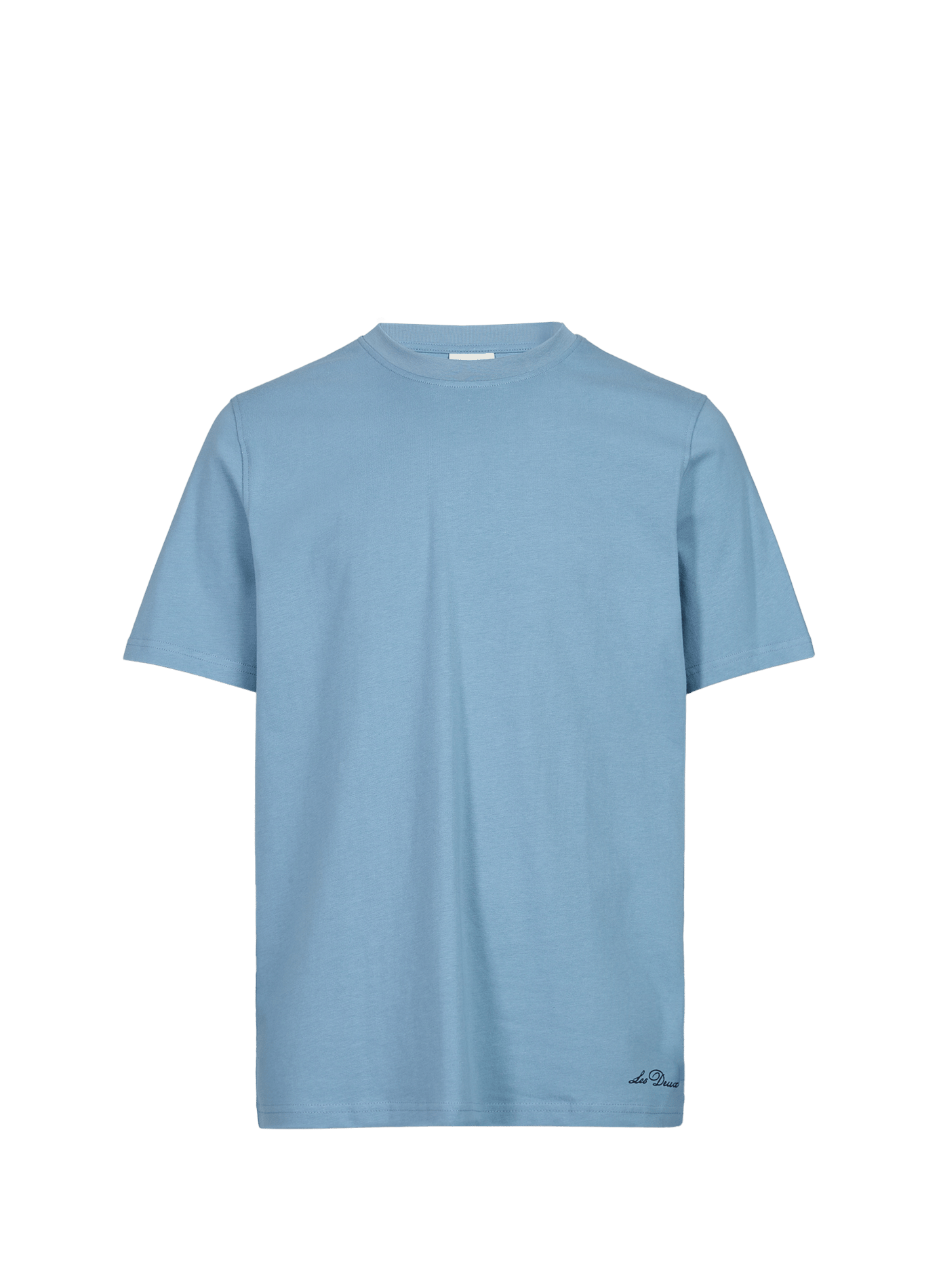 Short-sleeve cotton pullover LES DEUX Blue
