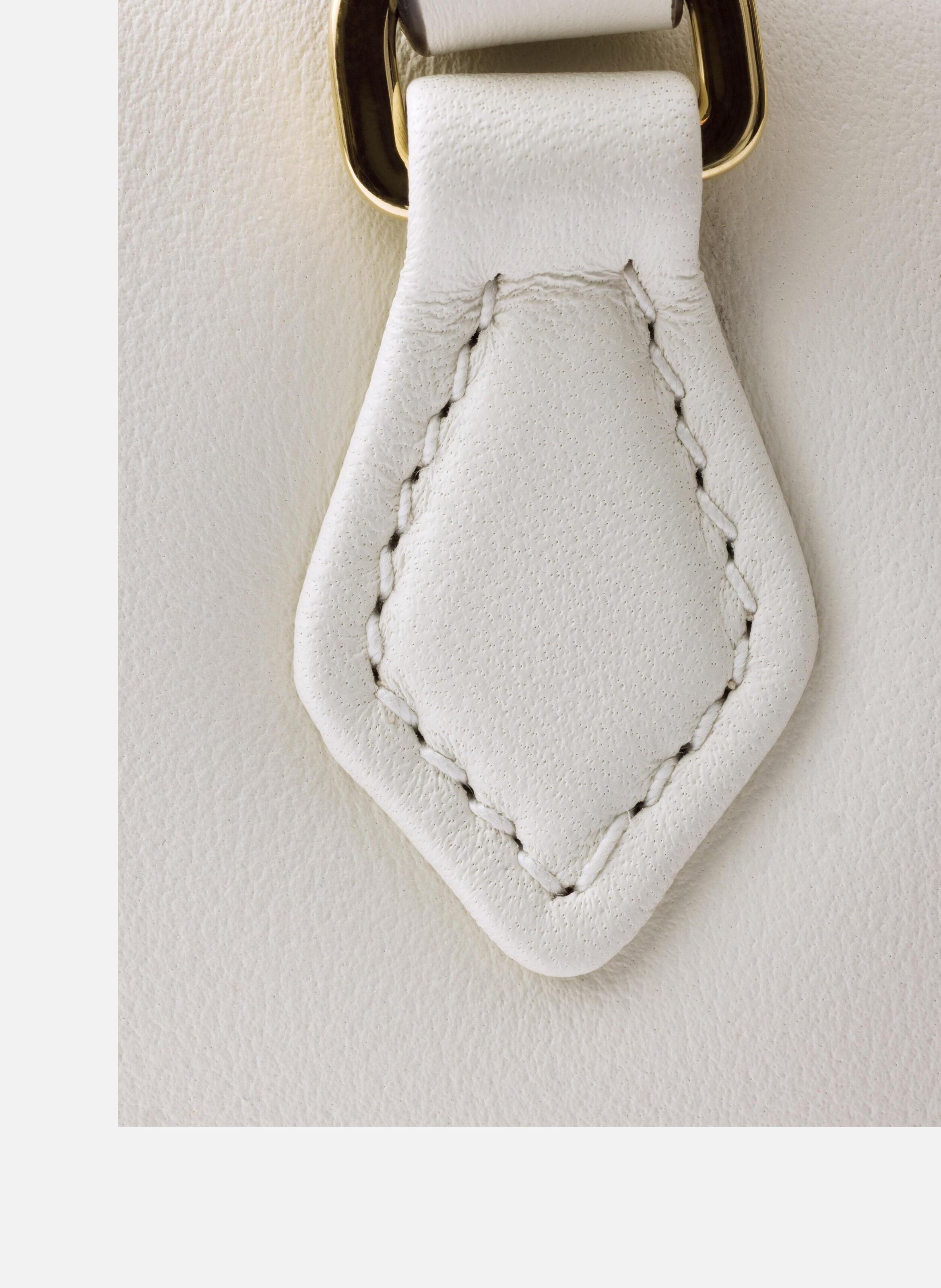 Sac à main en cuir PRADA Blanc
