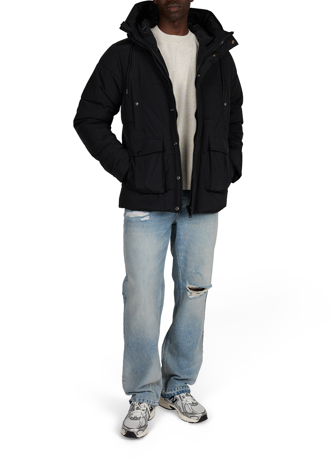 Parka KALI à capuche SCHOTT Noir
