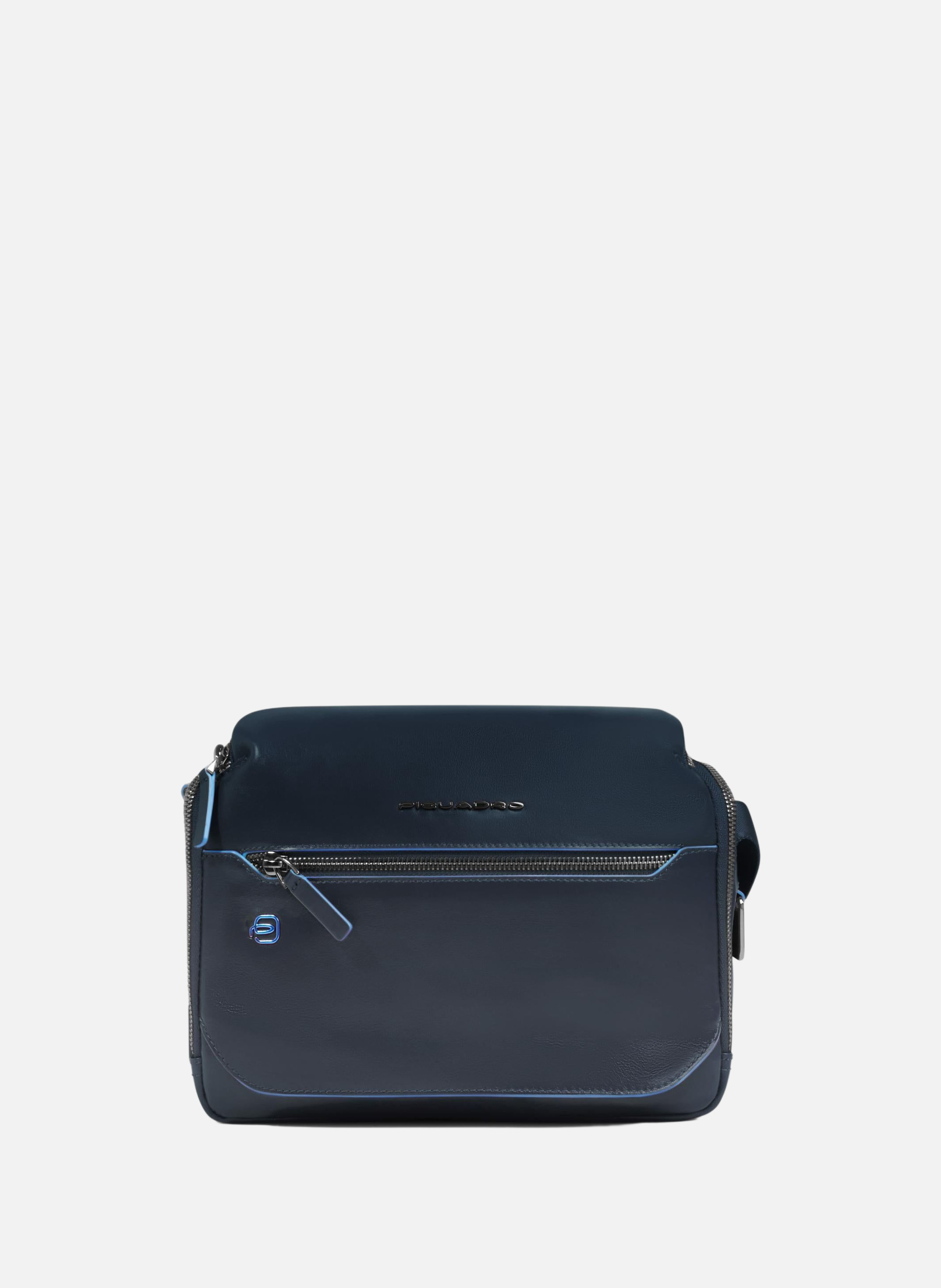 Schoudertas voor heren, aanpasbaar PIQUADRO Blauw