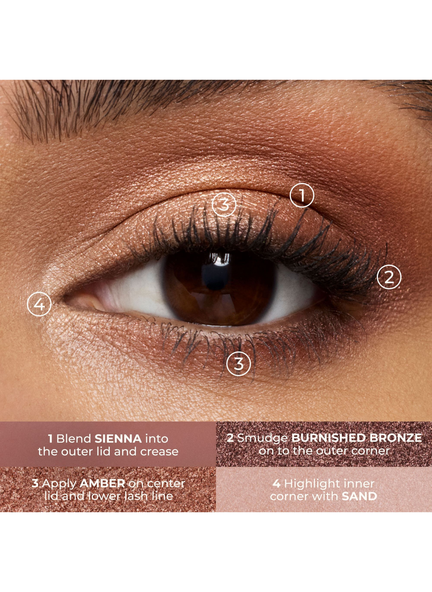 Caviar Eye Shadow Quad LAURA MERCIER Golden hour
