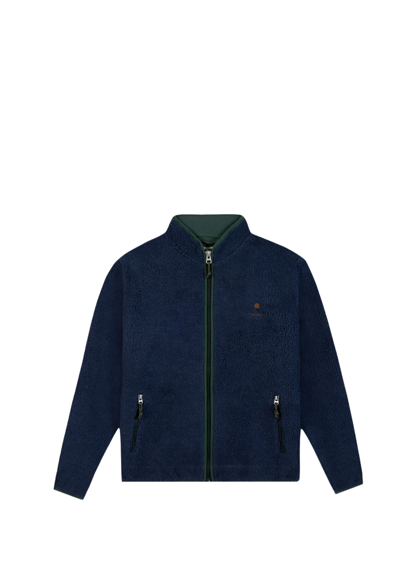 Gerade geschnittene Sherpa-Jacke Senonche FAGUO Blau