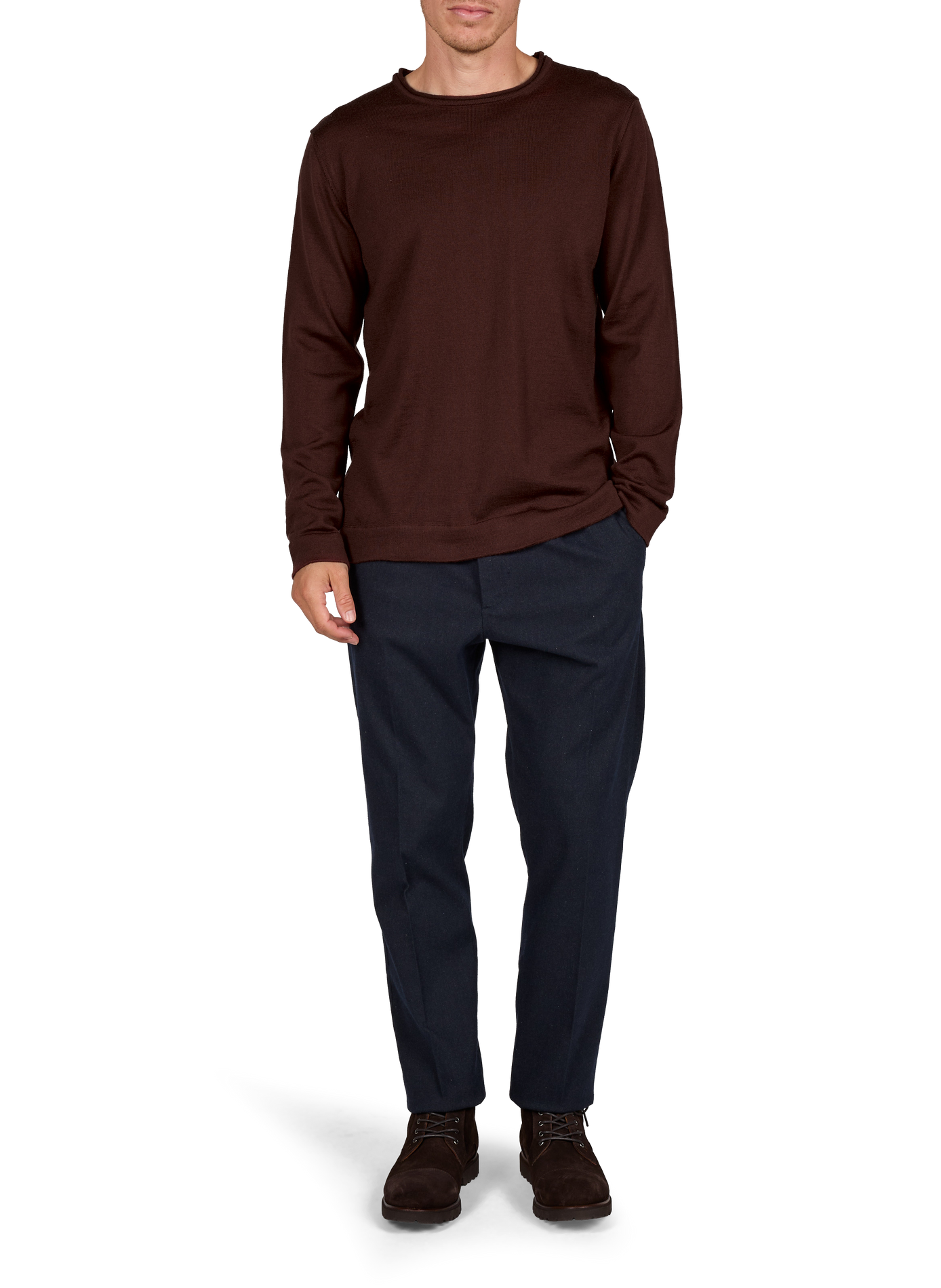 Straight-cut Giulio wool sweater | Red LAFAURIE Men