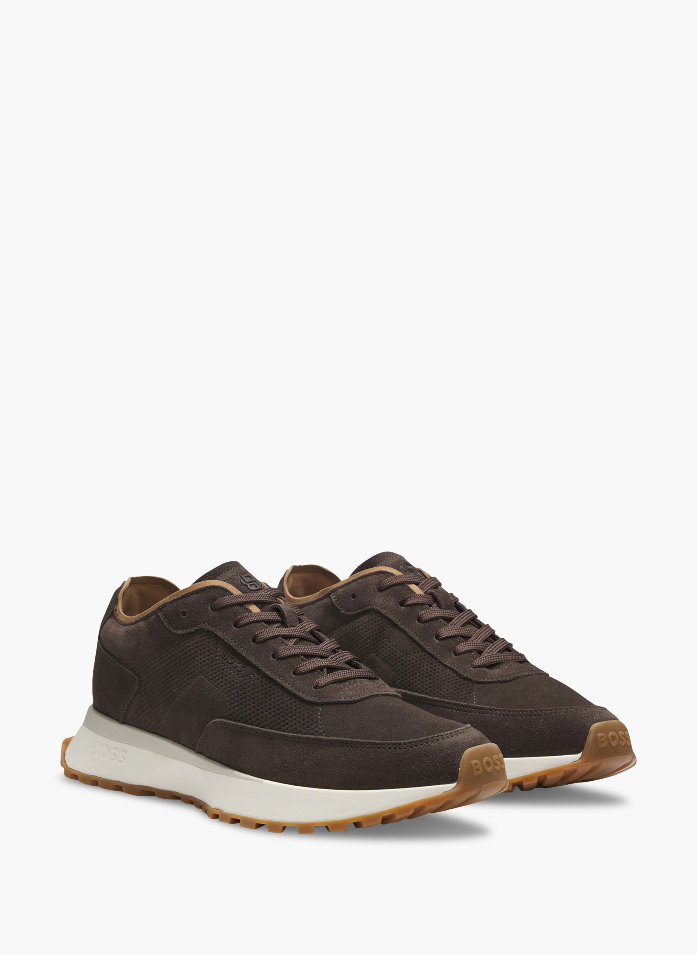 Baskets en cuir BOSS Marron