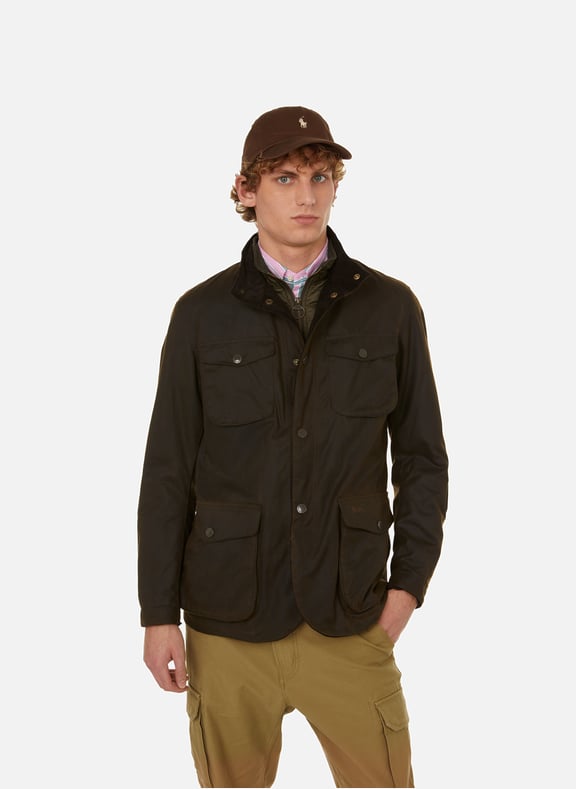 Ogston wax jacket Grey by BARBOUR BARBOUR Ogston wax jacket Grey