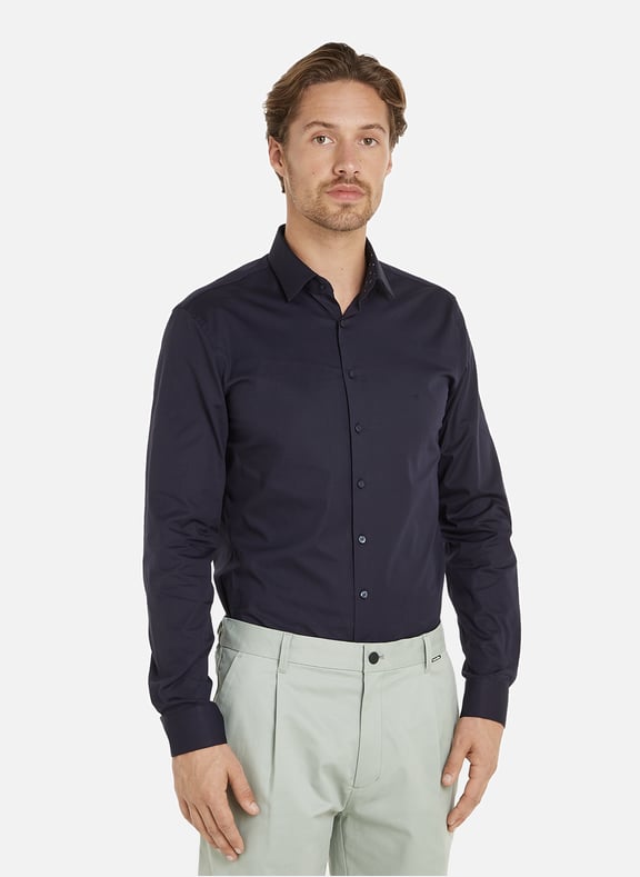 Chemise en coton Bleu by CALVIN KLEIN CALVIN KLEIN Chemise en coton Bleu