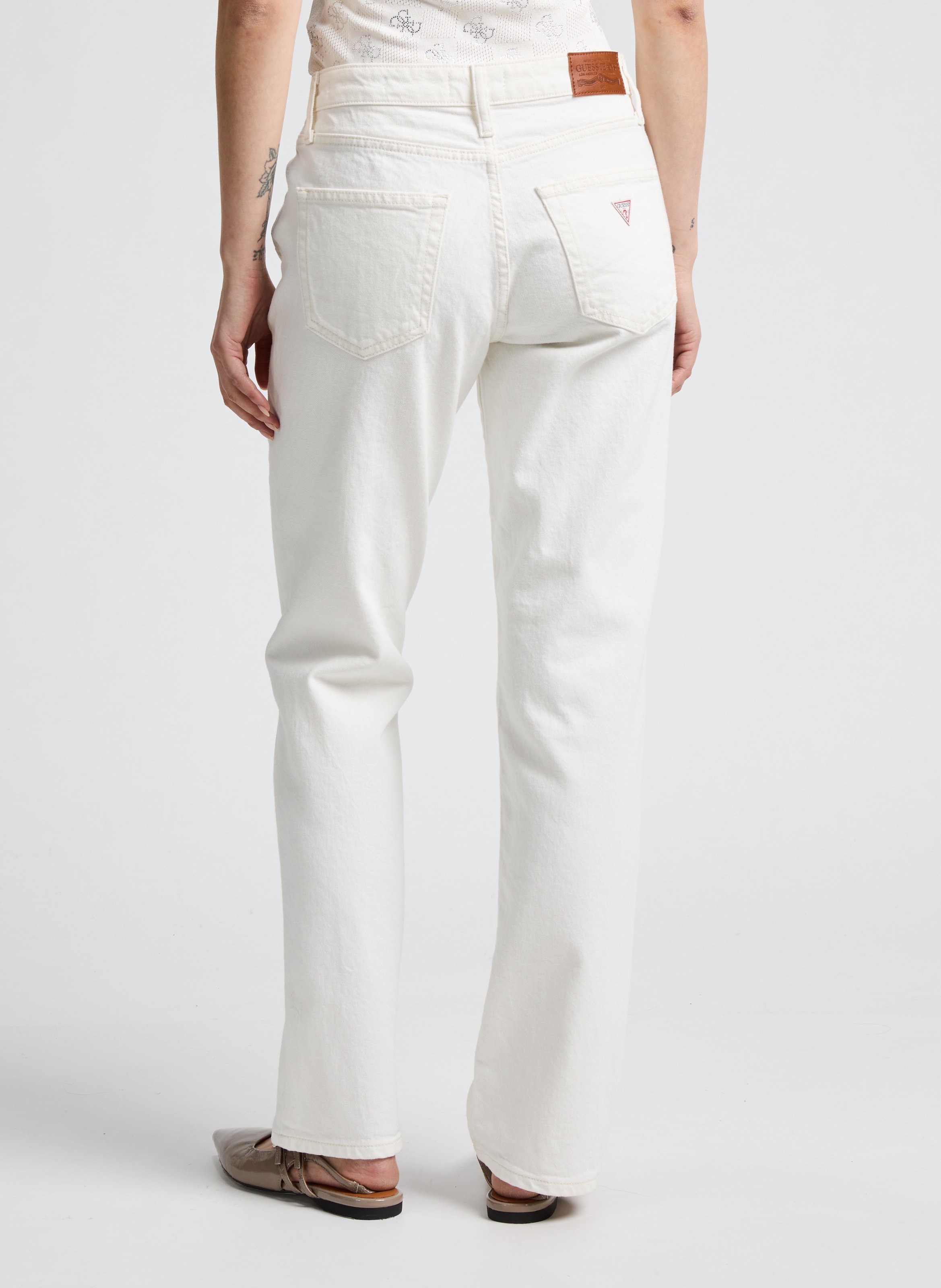 Straight Leg Jeans GUESS Beige