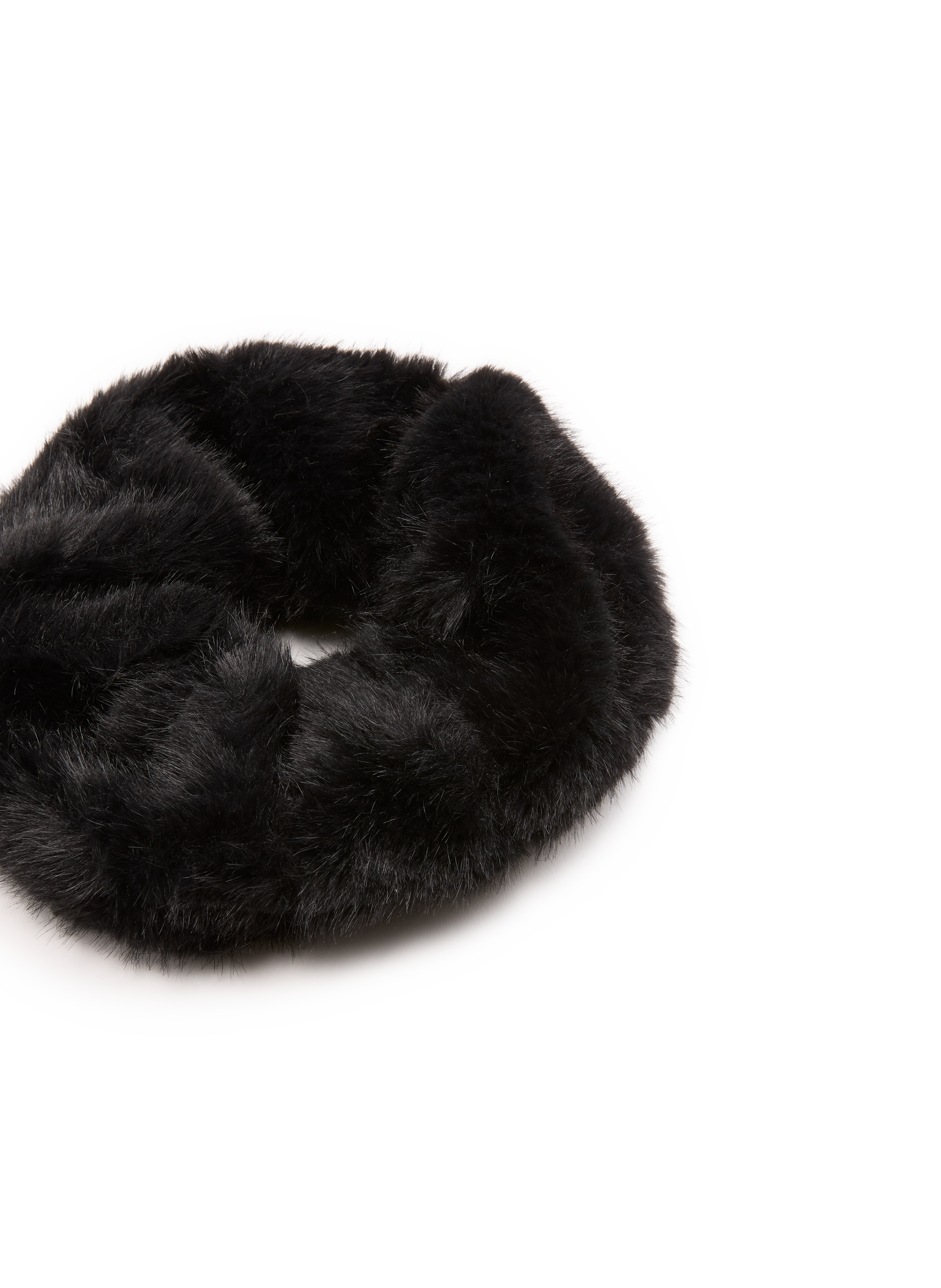 Fur scrunchie AU PRINTEMPS PARIS Black