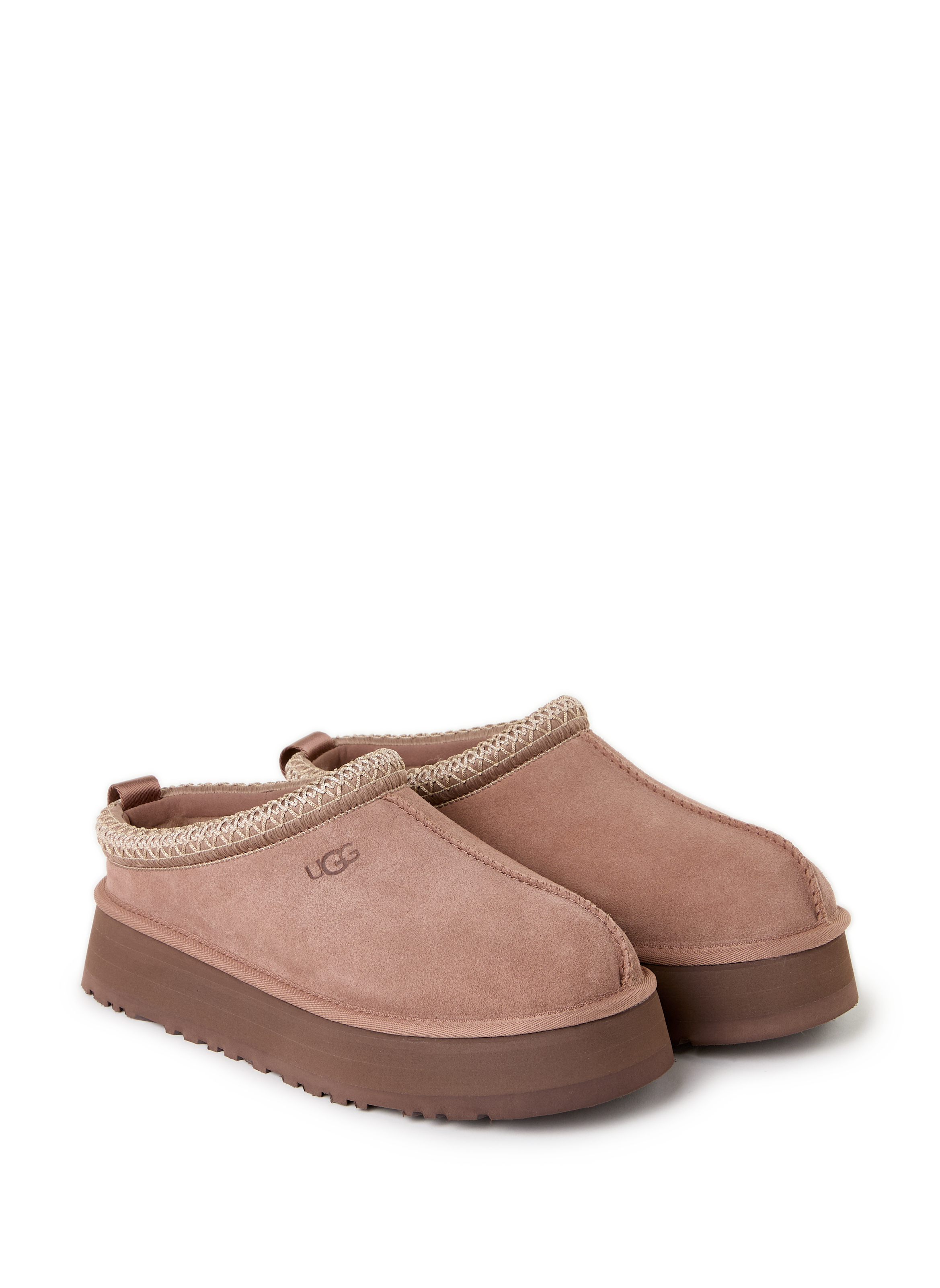 Mixed leather slippers UGG Beige