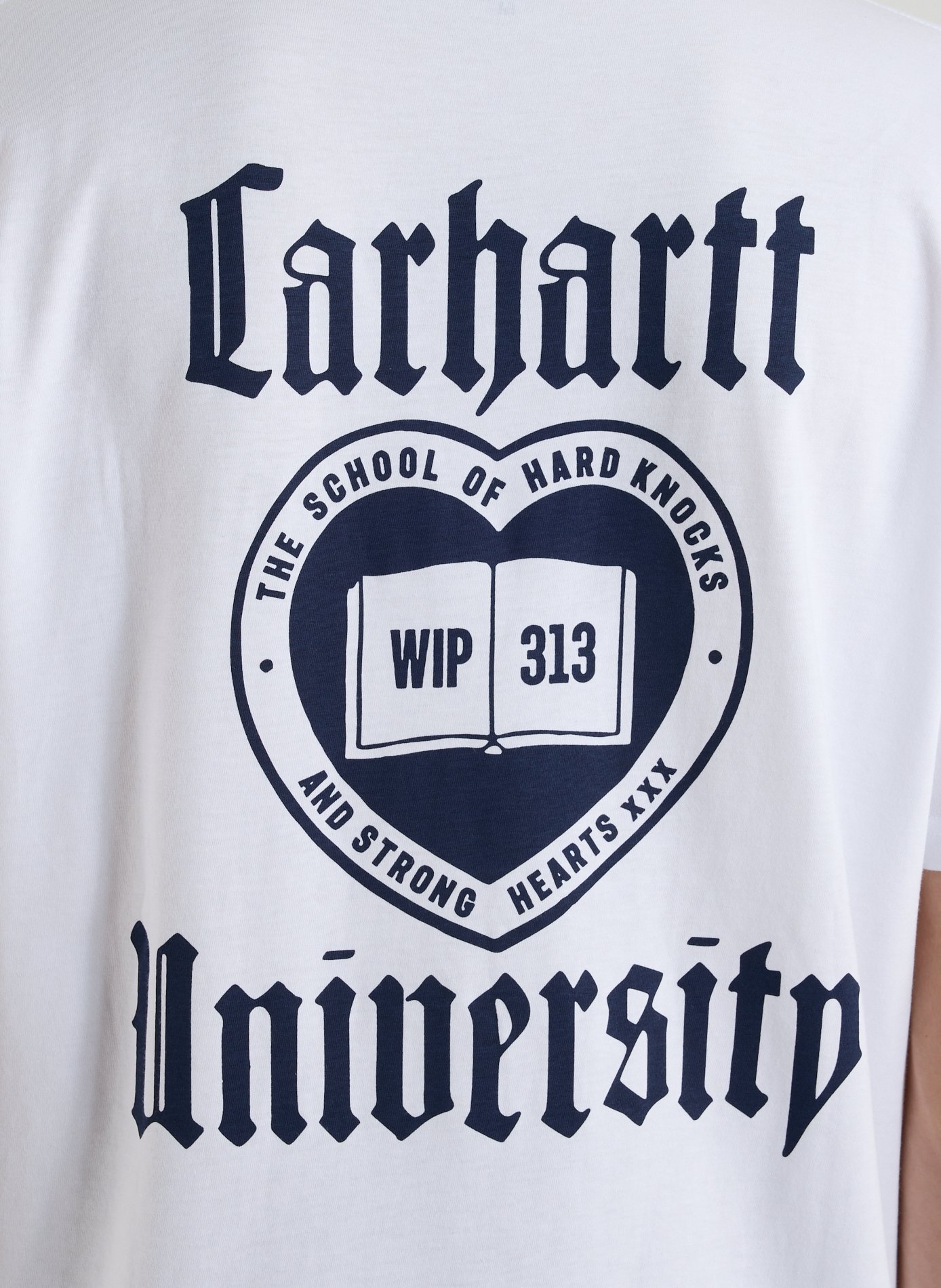 T-shirt with graphic print in cotton CARHARTT WIP White