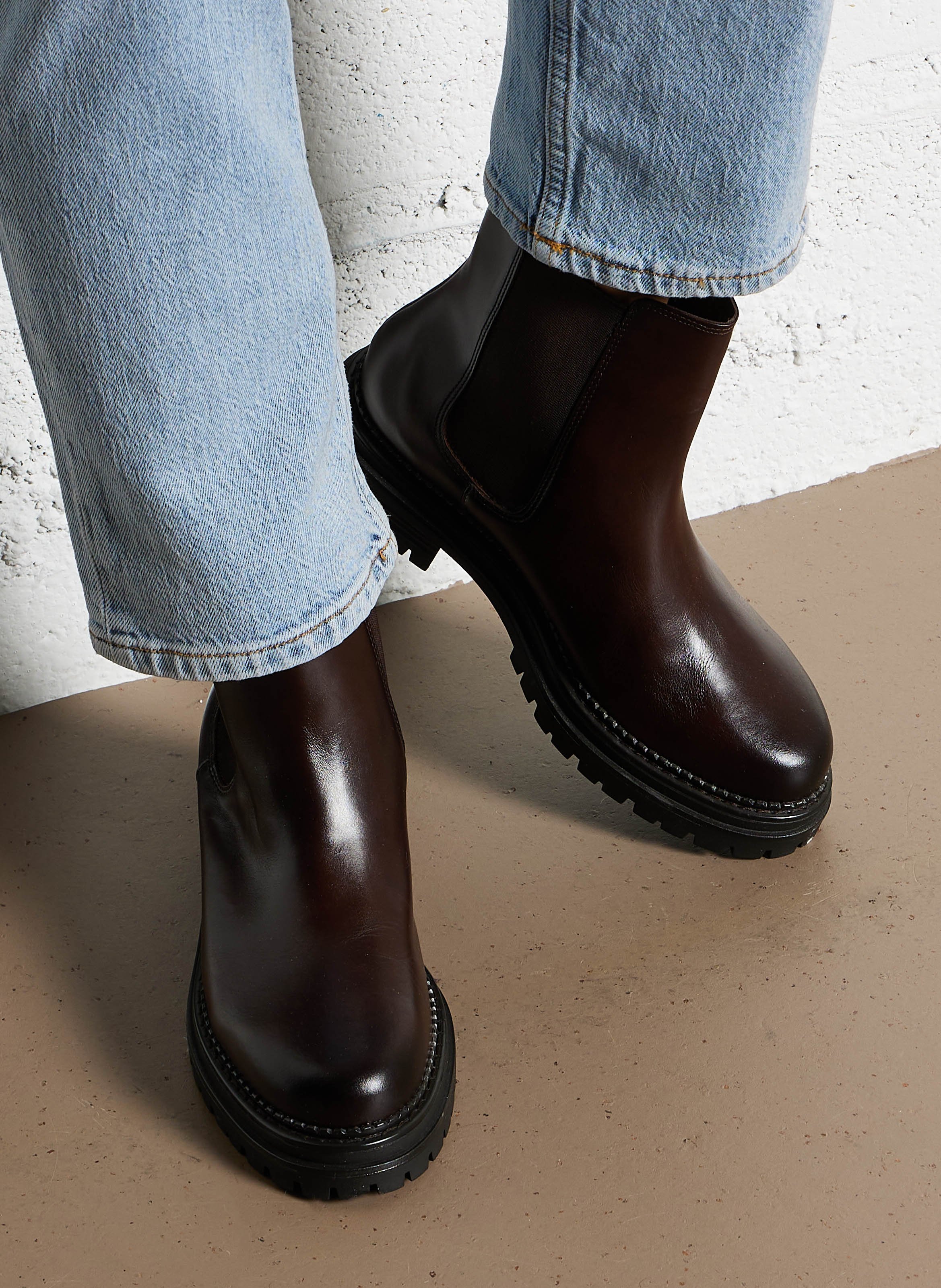 Boots en cuir adalard JONAK Rouge