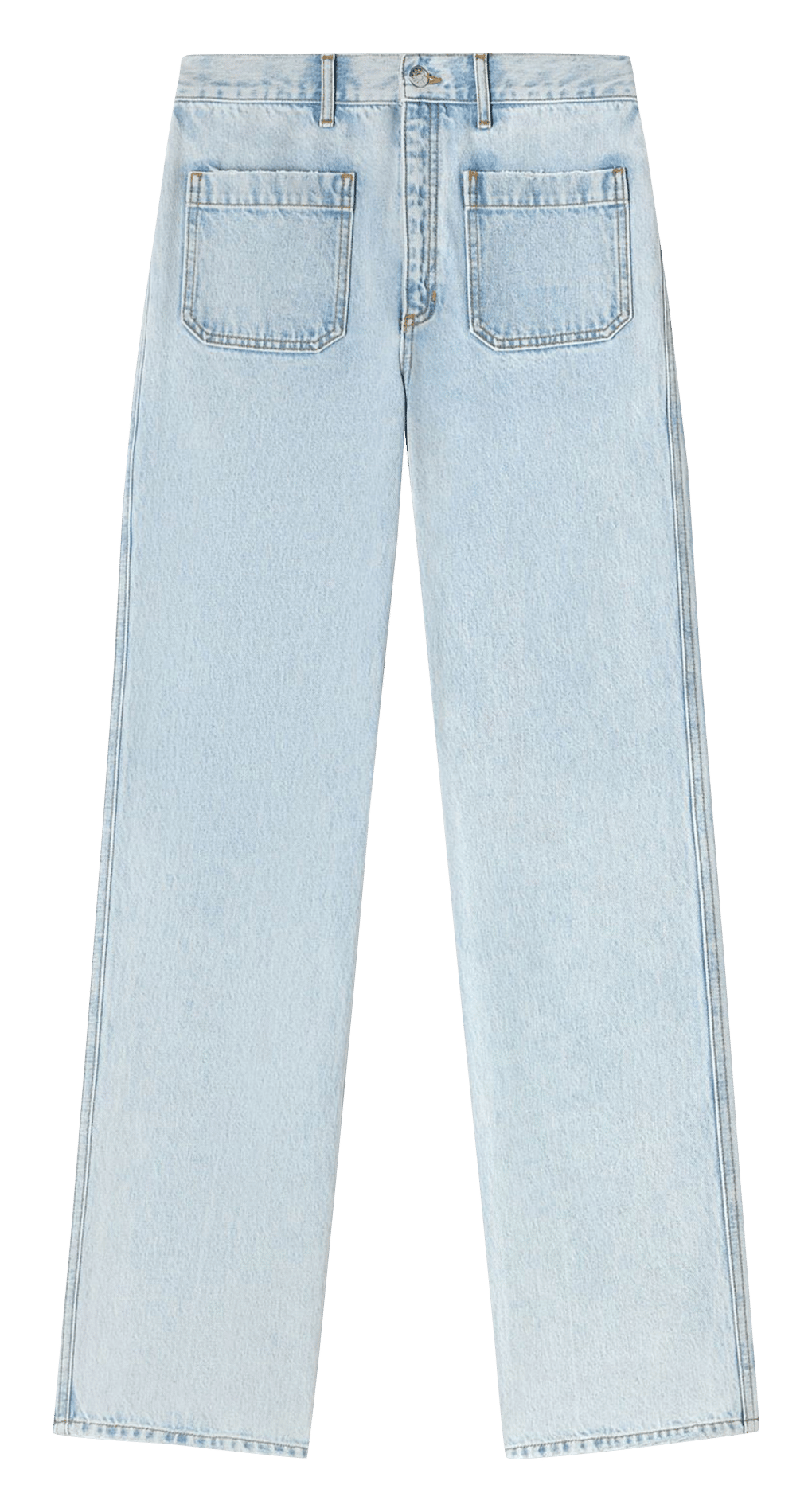 Jean droit en coton SANDRO Bleu