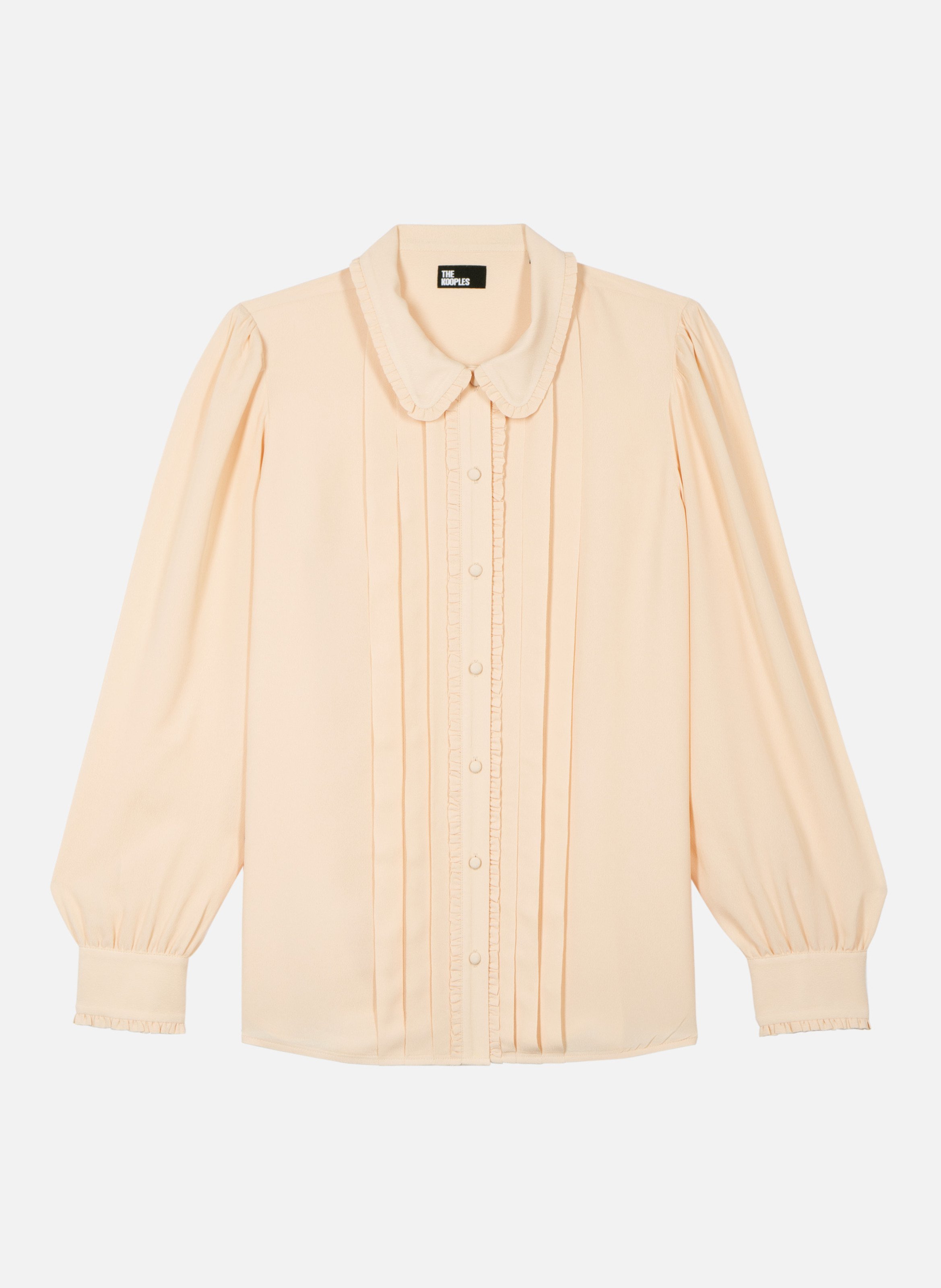 Chemise avec détails de plissage THE KOOPLES Beige