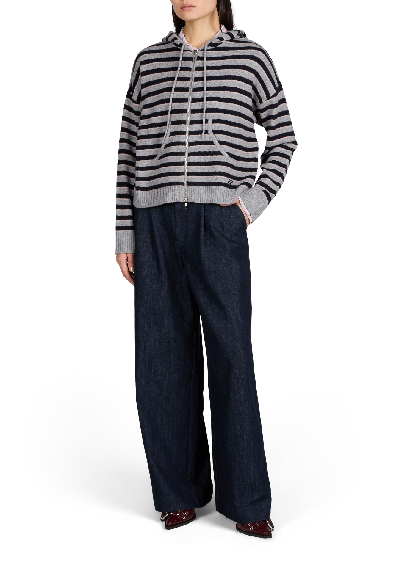 Gilet Calley en laine mérinos BAUM UND PFERDGARTEN Gris