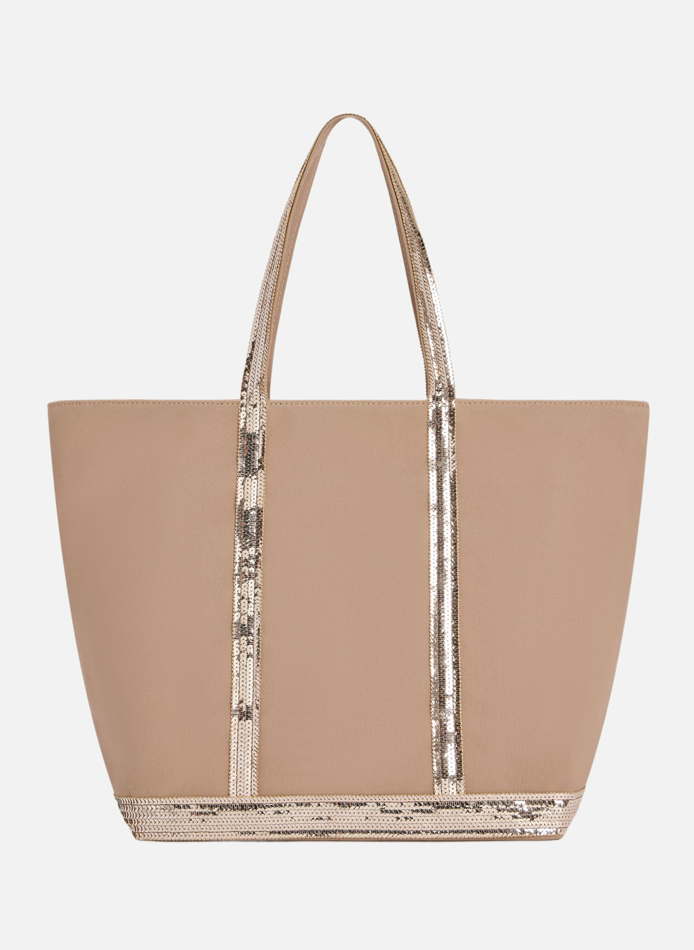 Cabas l zippé en toile VANESSA BRUNO Marron