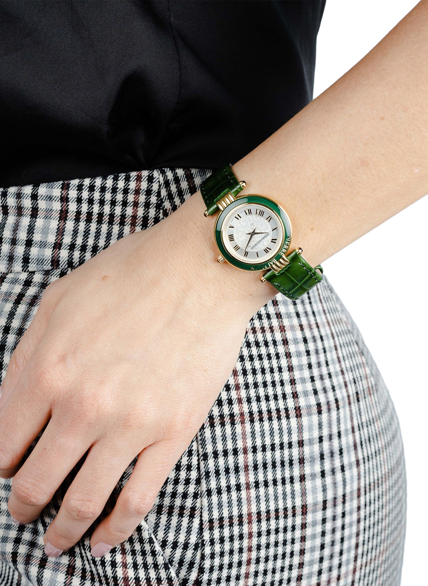 Montre quartz Haute Elegance en cuir de vachette BALMAIN WATCHES Doré