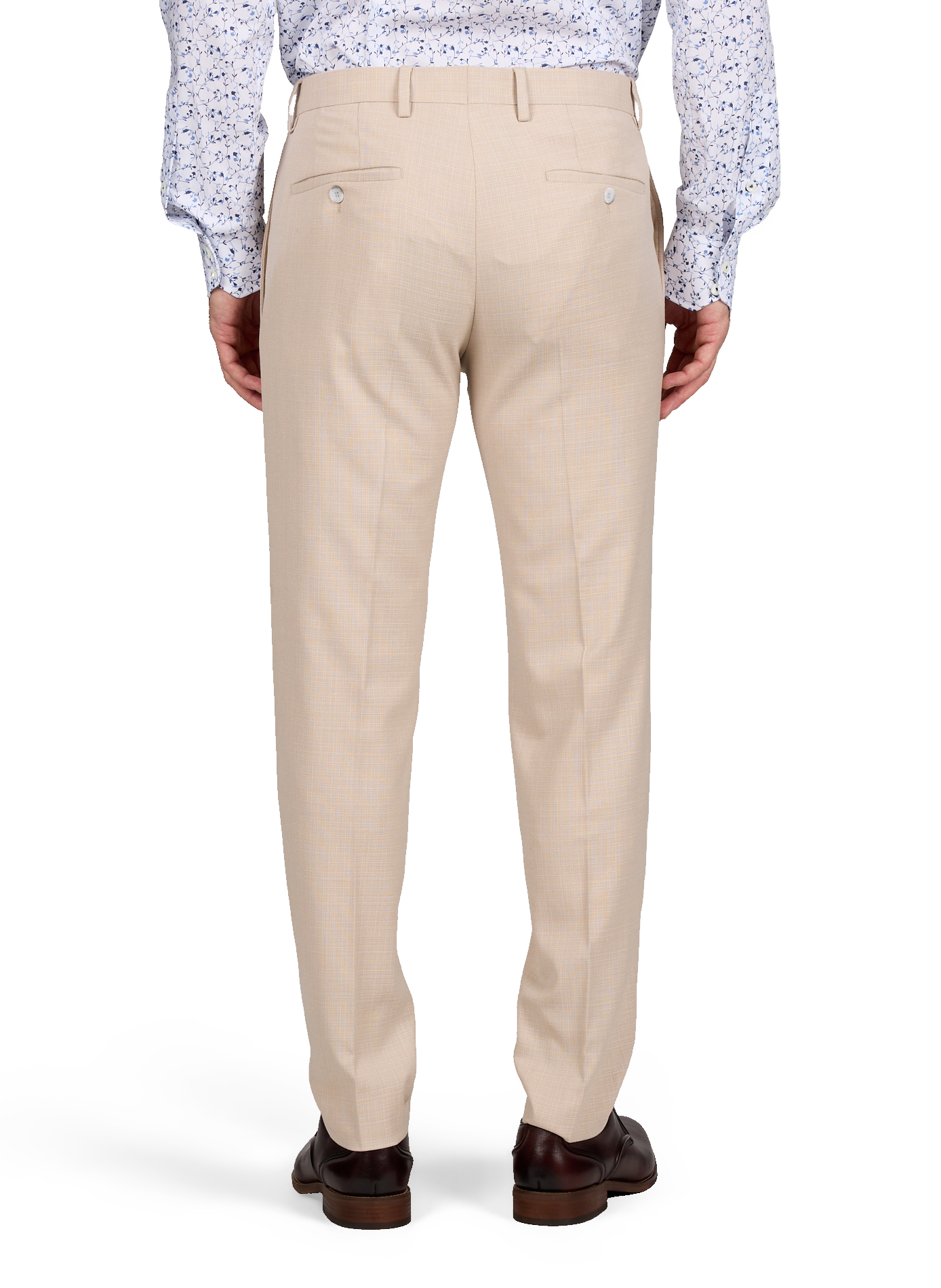 Tapered pleated pants STRELLSON Brown