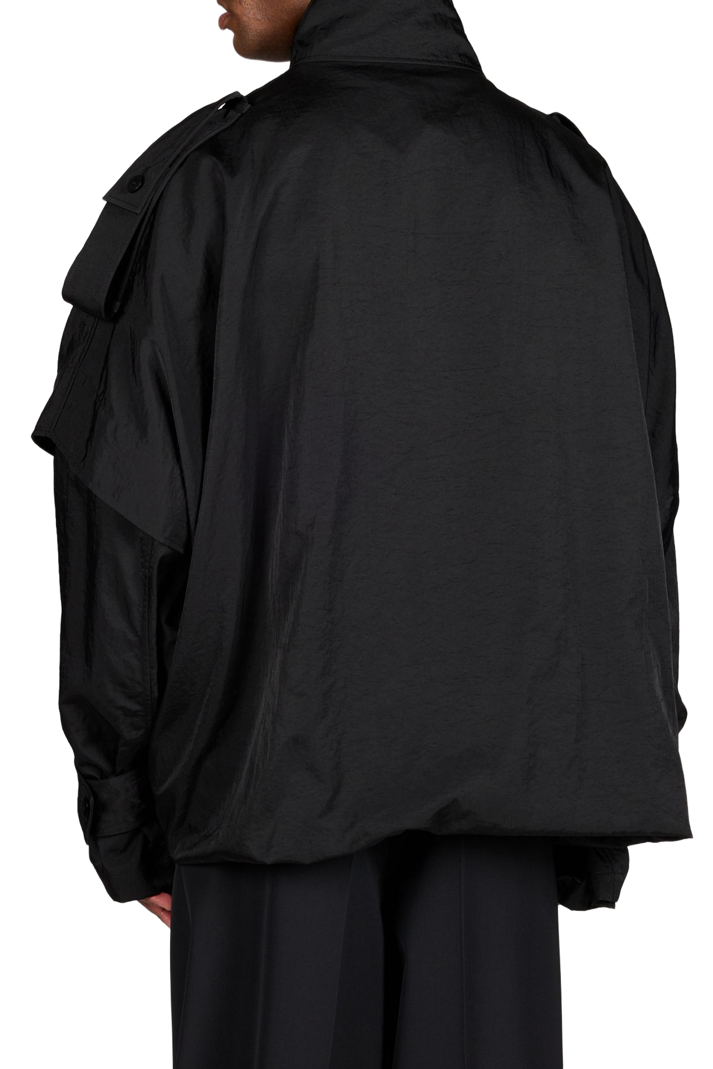 Oversized jacket with classic collar SEAN SUEN Black