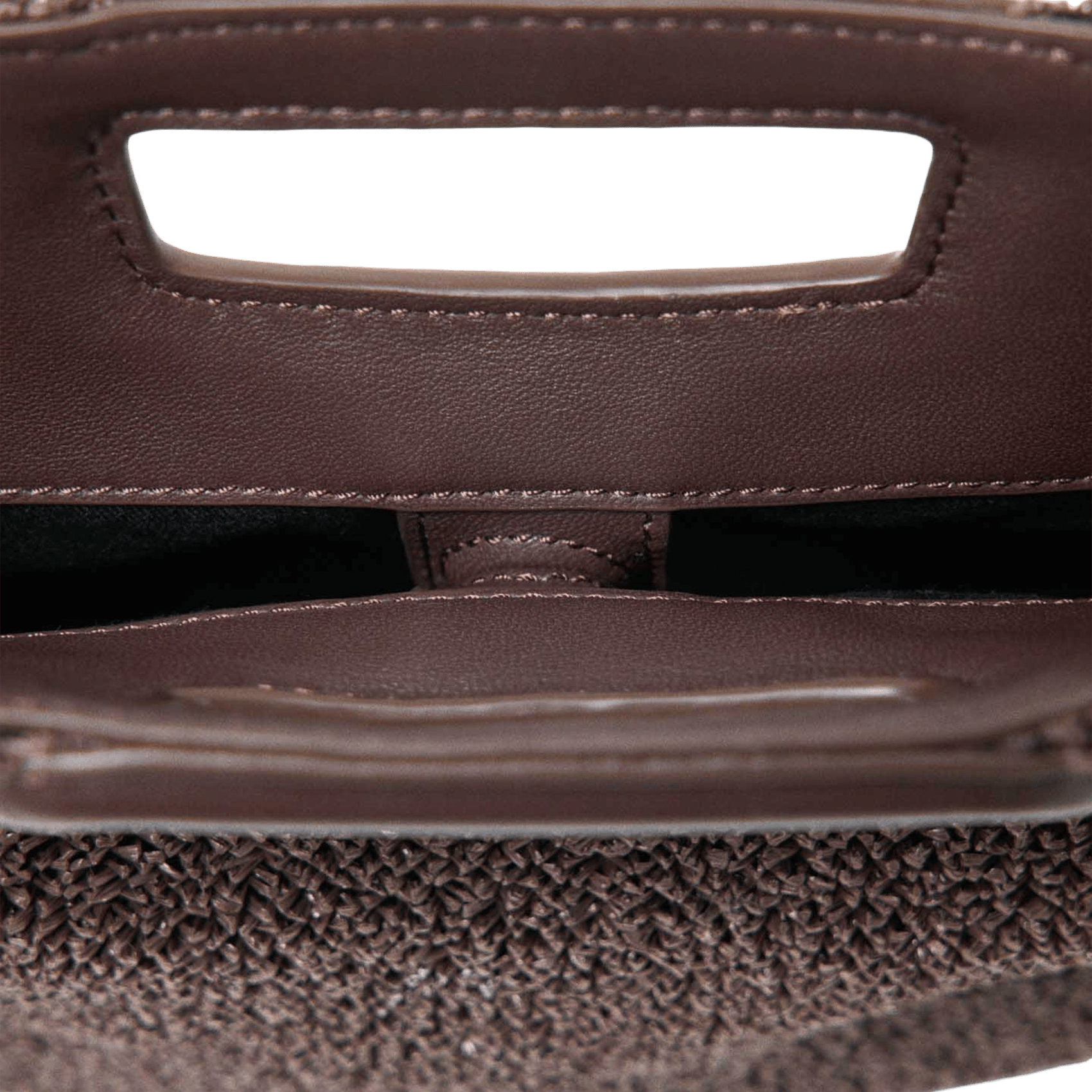 Sac bandoulière à perles et franges m MAJE Marron