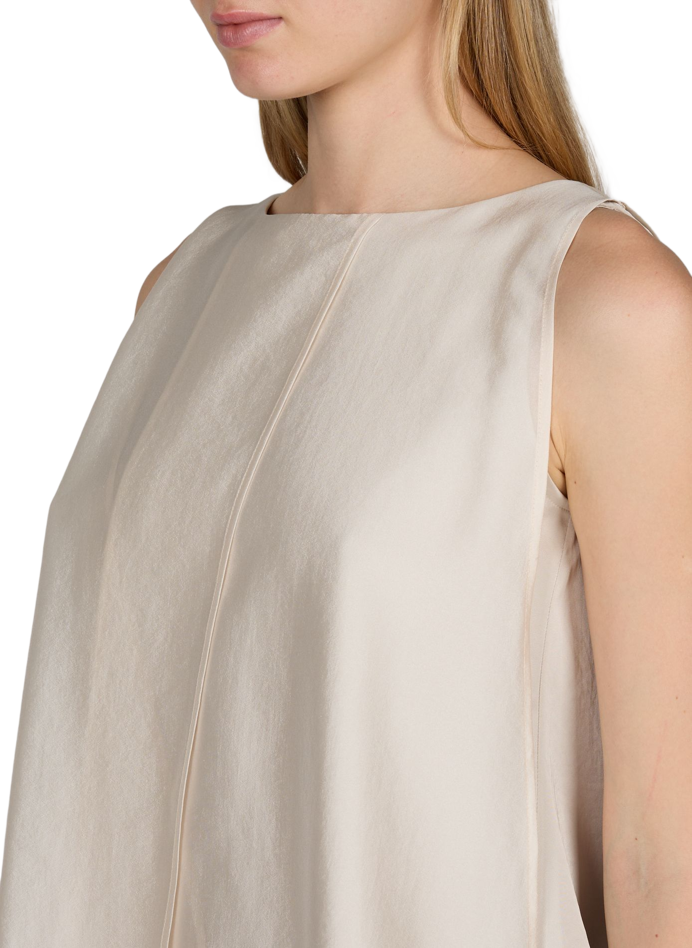 Blouse Raya évasée sans manches R2W Beige