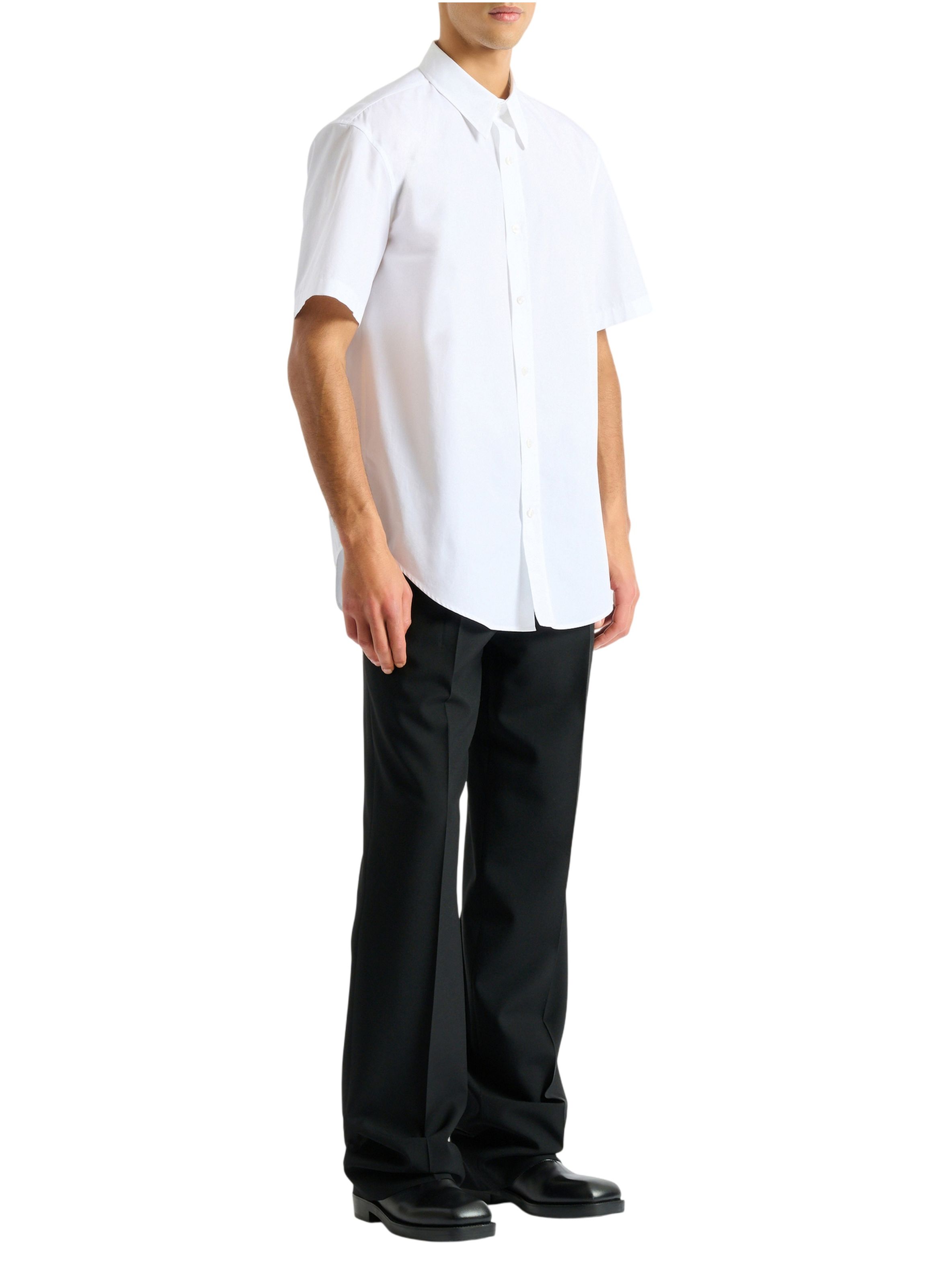 Chemise balmain paris en popeline de coton BALMAIN Blanc