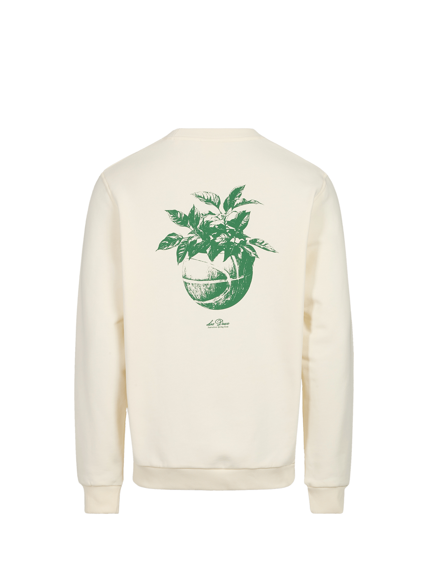 Straight printed cotton sweatshirt LES DEUX White
