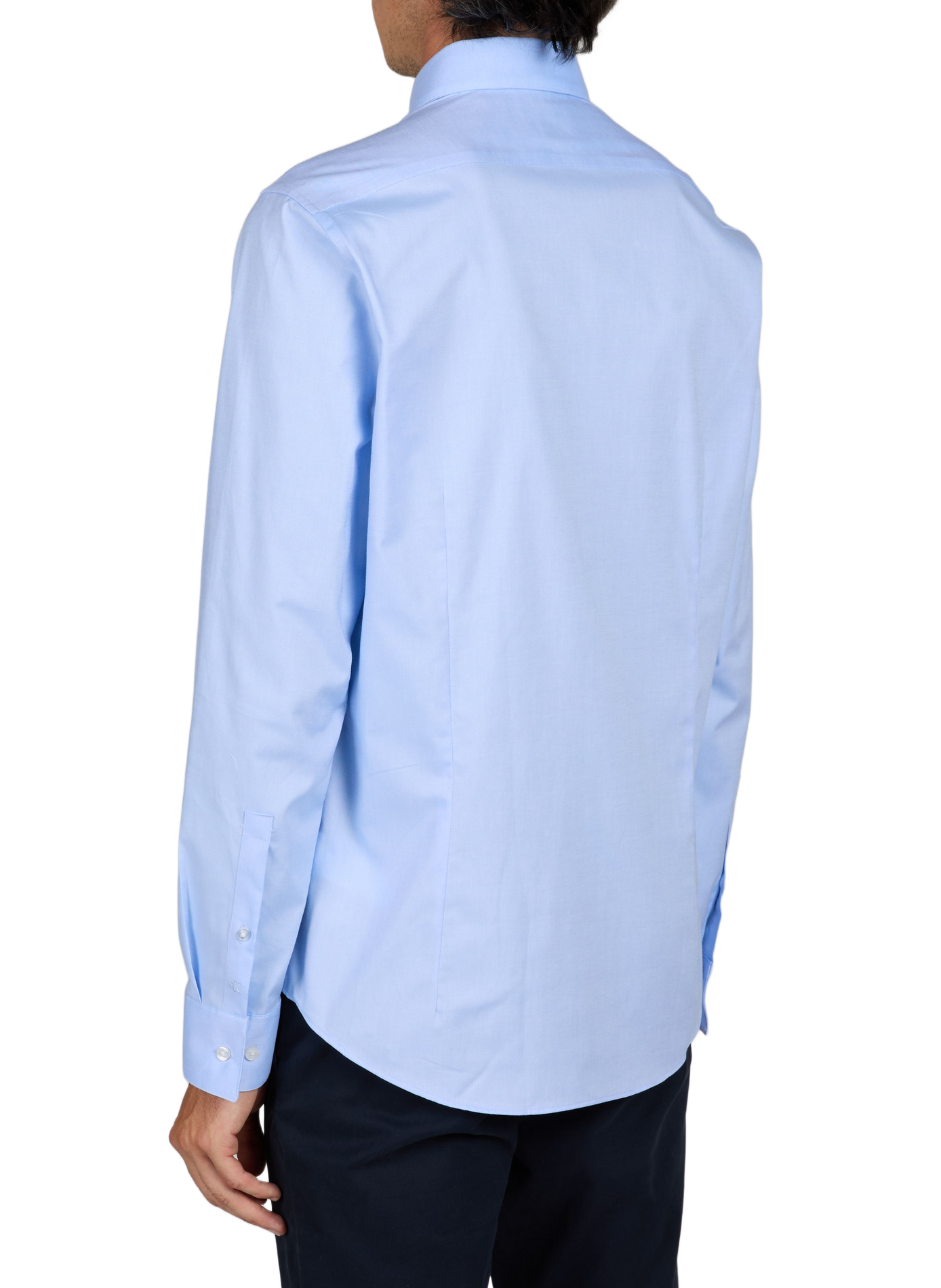 Solid button-down shirt CALVIN KLEIN Blue