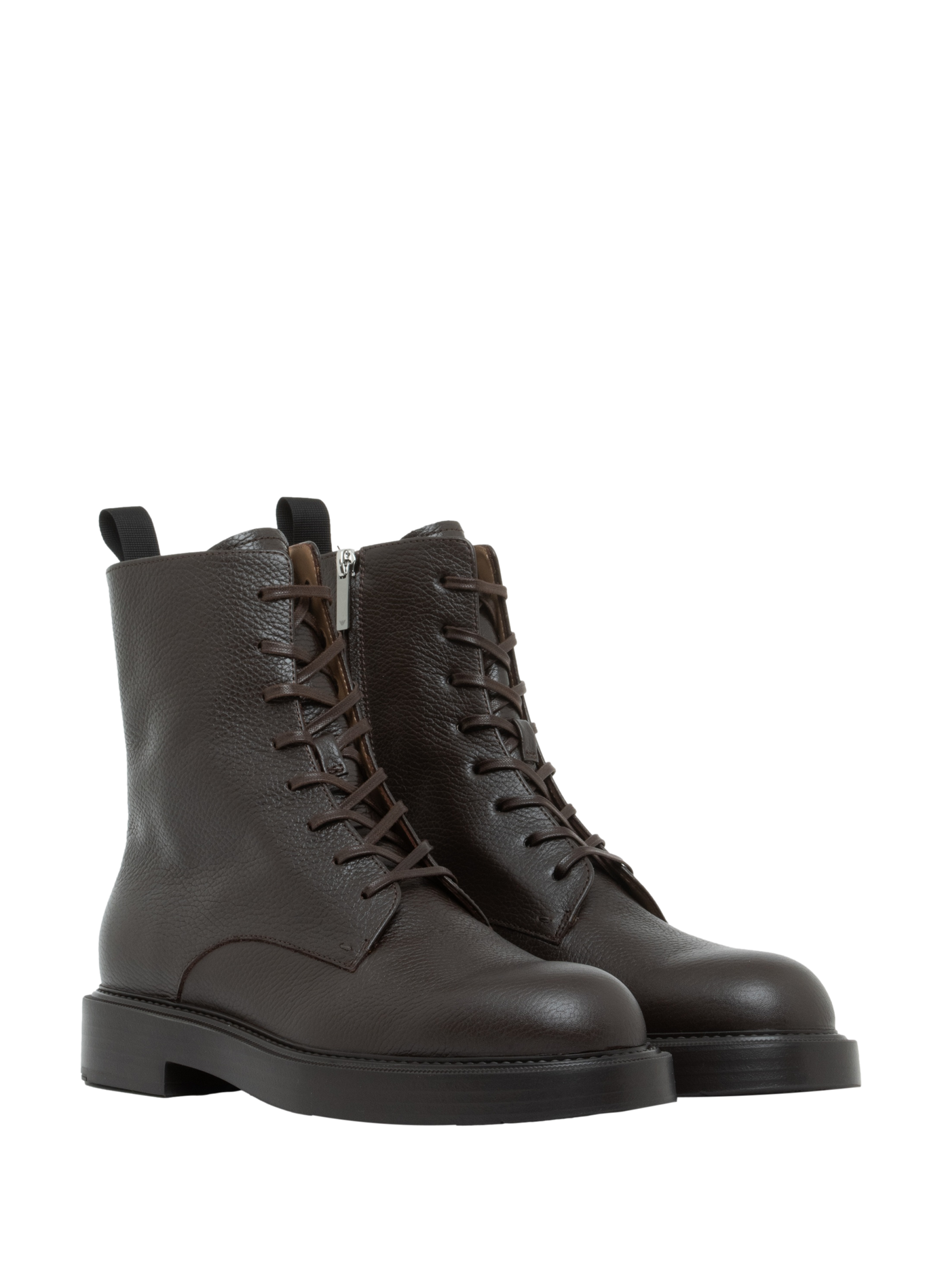 Lederstiefeletten EMPORIO ARMANI Schwarz