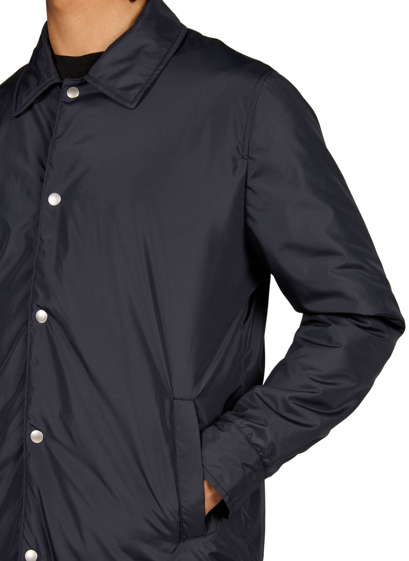 Water-repellent jacket with a classic collar SLOWEAR Blue