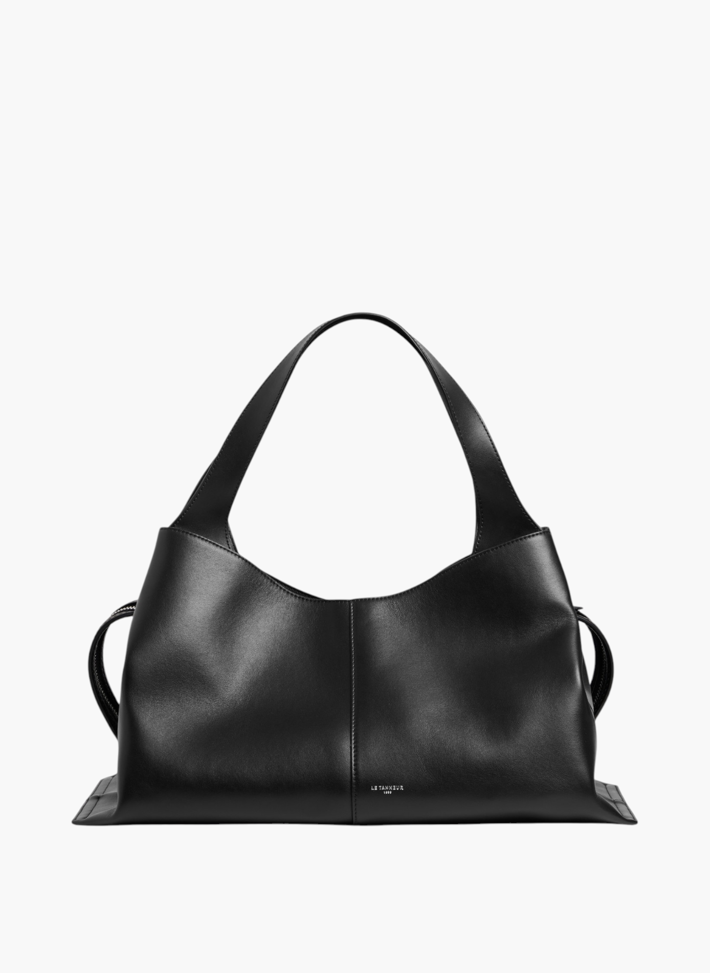 Sac cabas grand modèle félicie en cuir lisse LE TANNEUR Noir