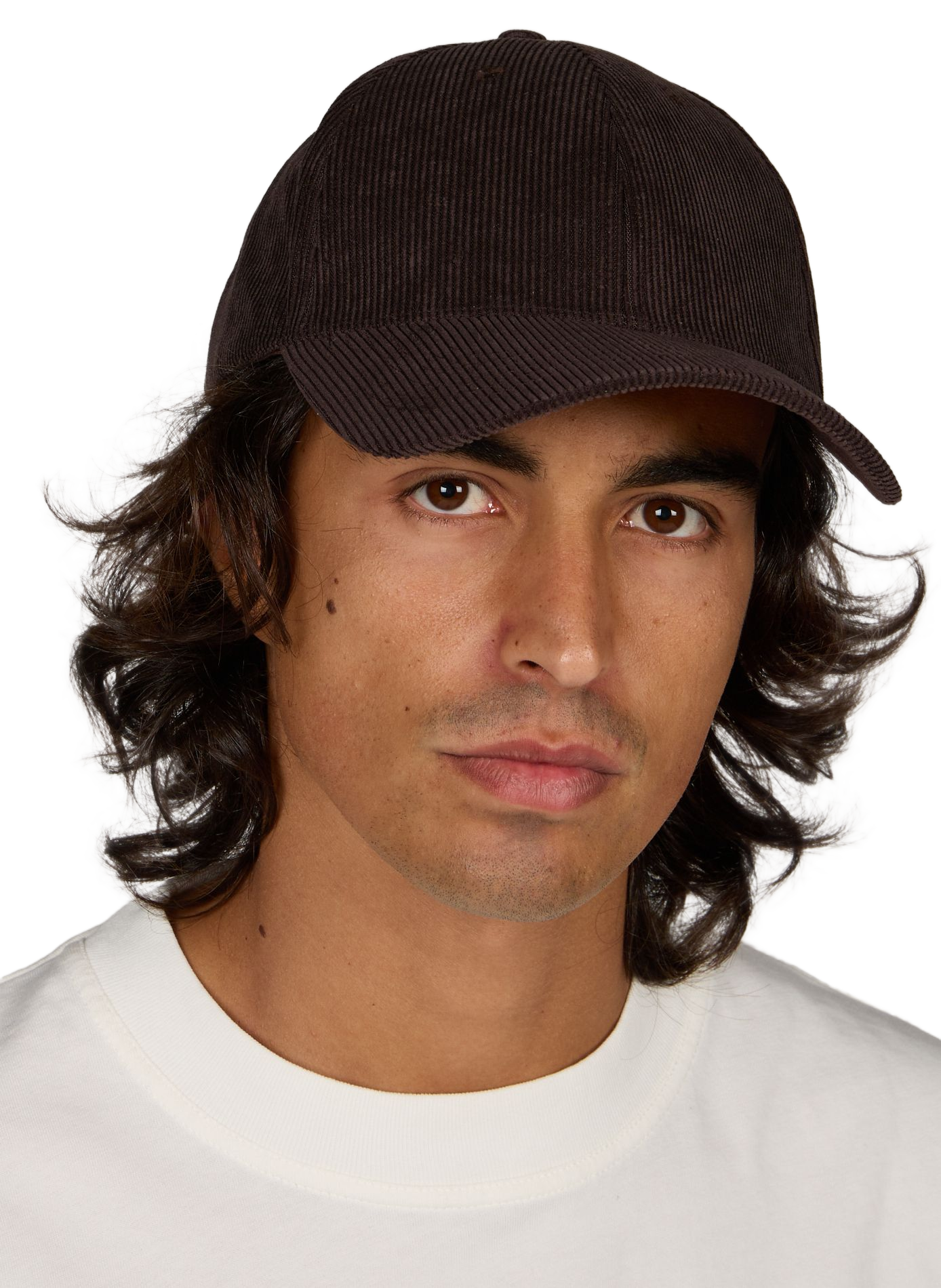 Ribbed cap with metallic logo MACKAGE Brown