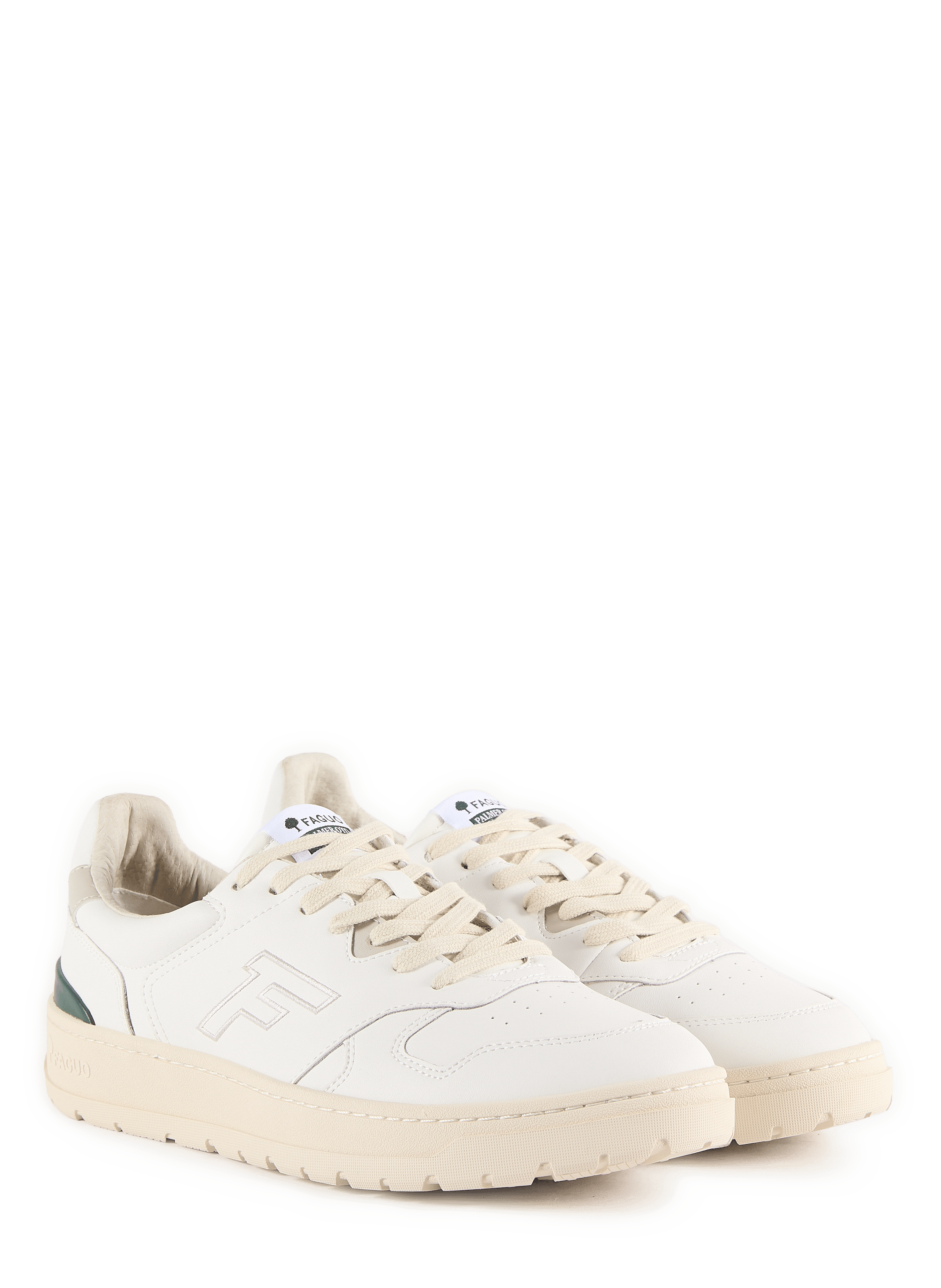Low-top leather sneakers FAGUO White