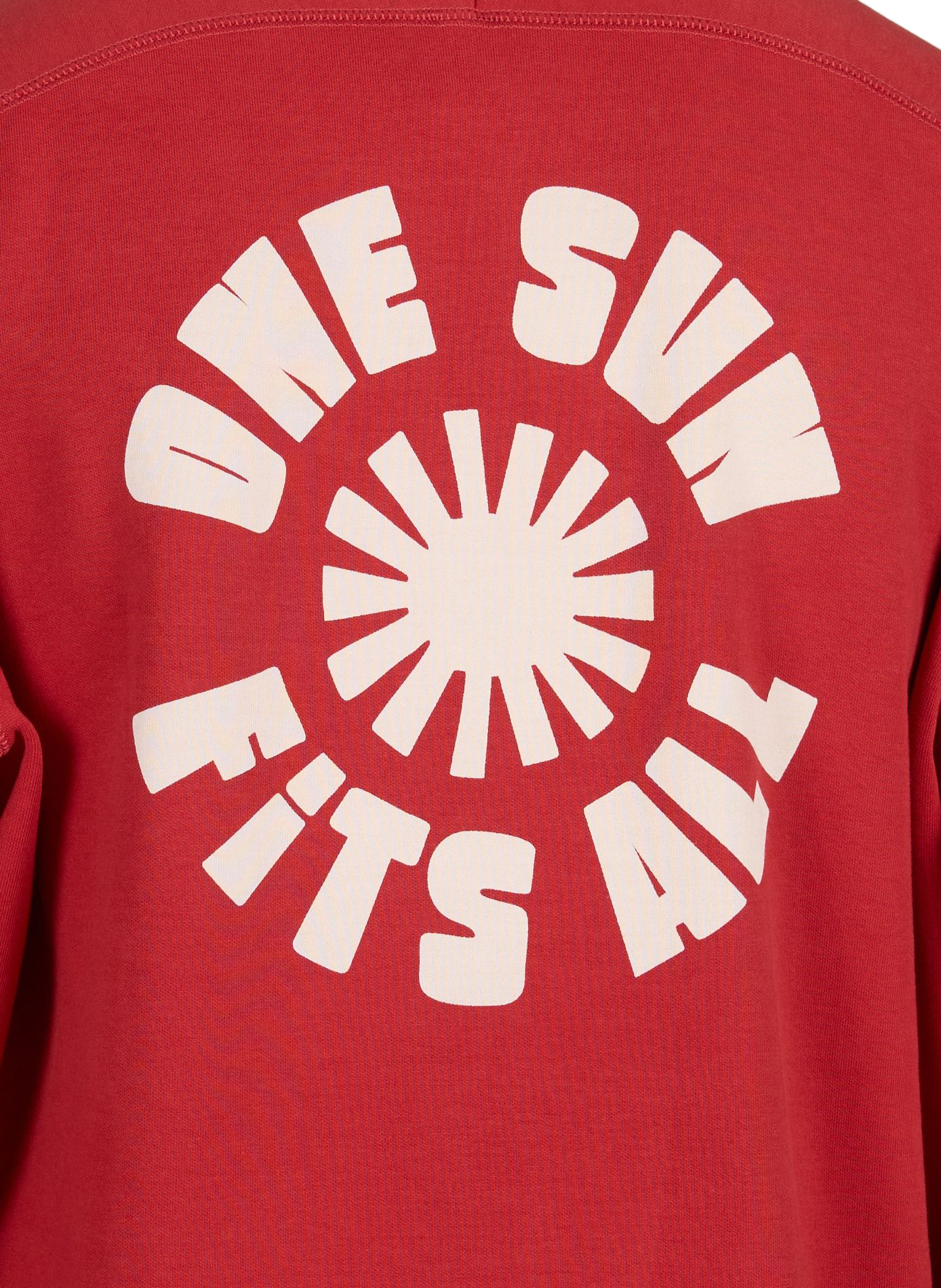 One Sun Pipo cotton sweatshirt THINKING MU Red