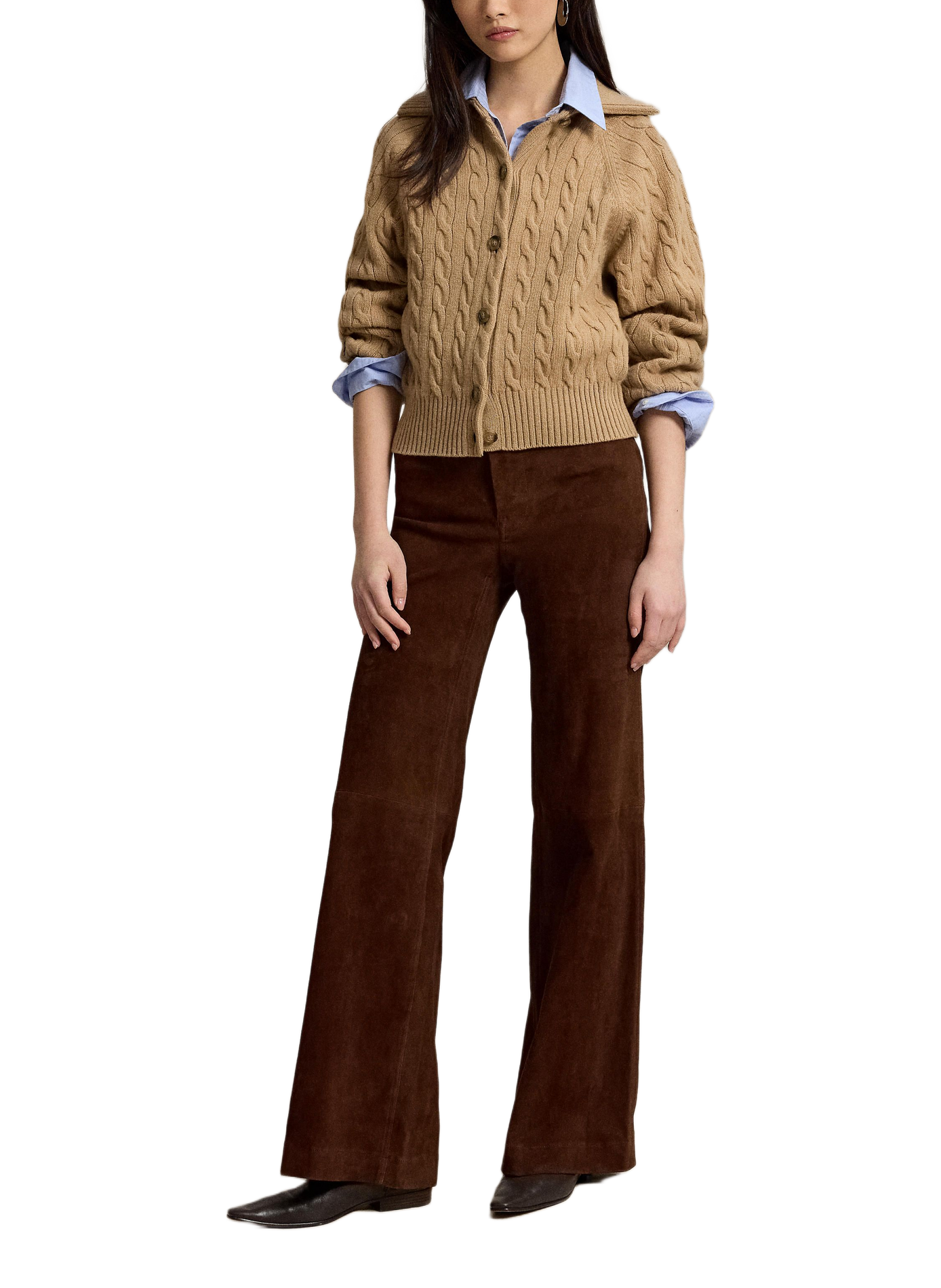 Buttoned wool cardigan POLO RALPH LAUREN Beige