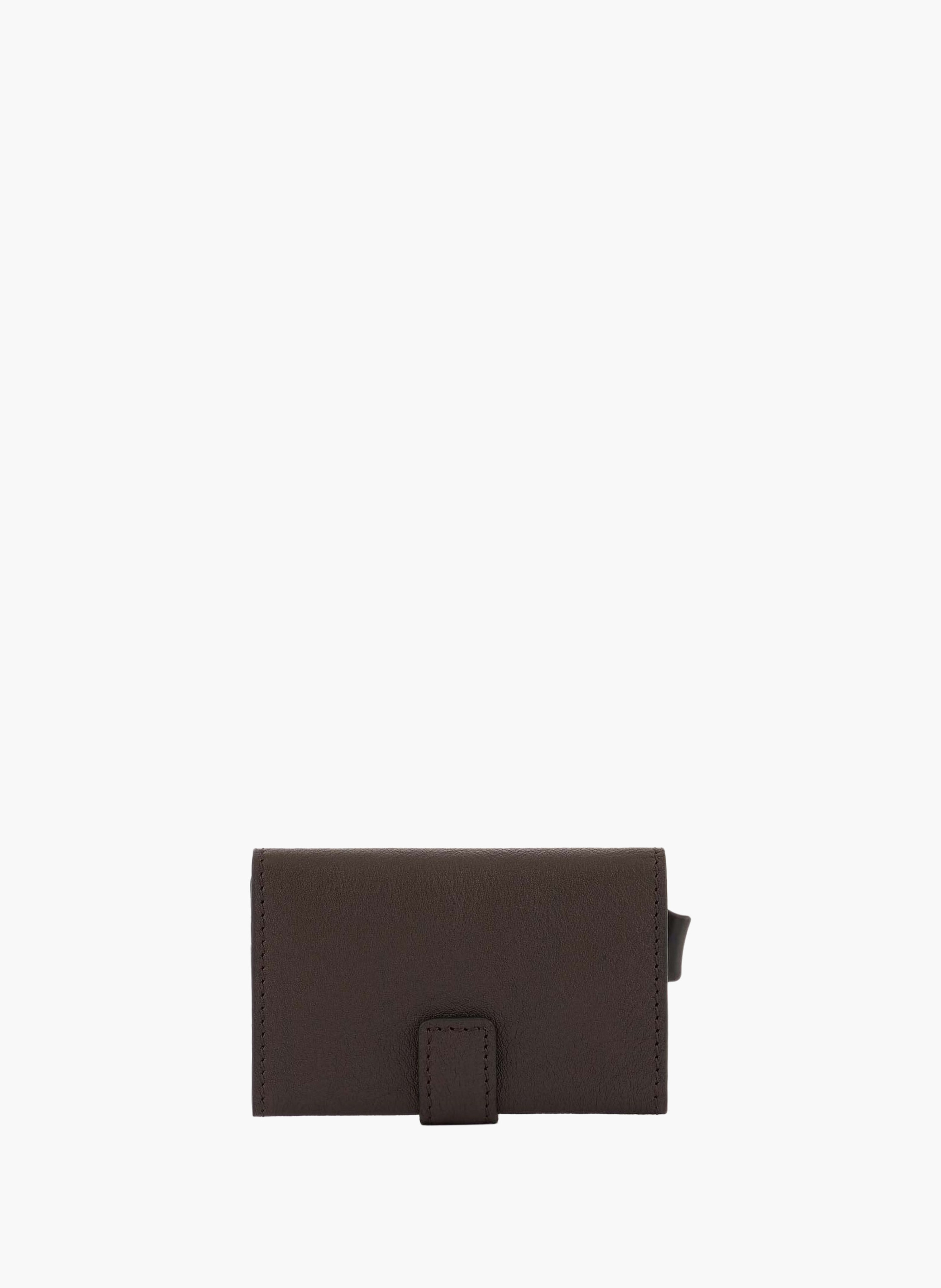 Porte-cartes pop-up automatique  Marron foncé