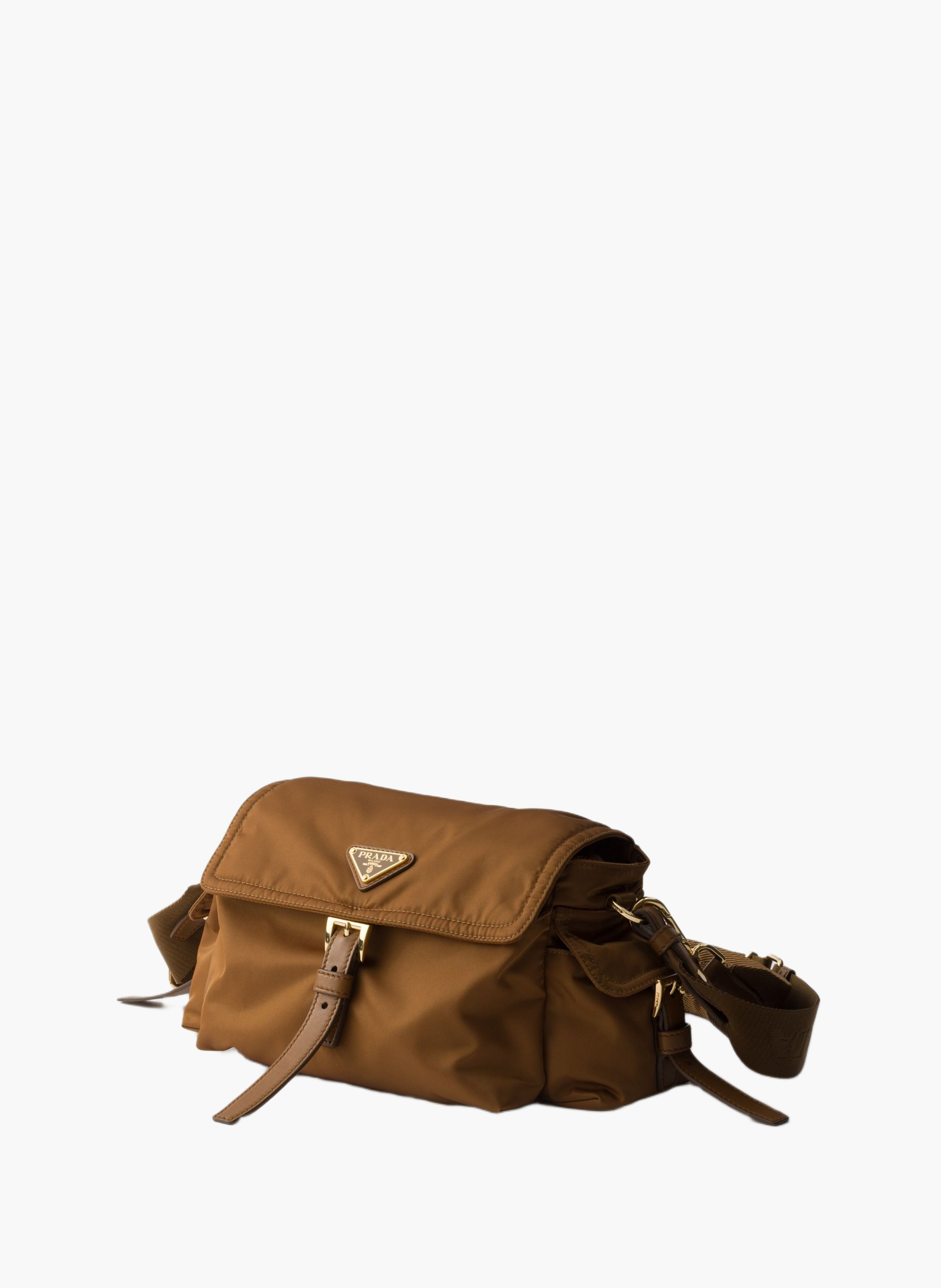 Sac porté épaule  prada explore en re-nylon moyen PRADA Marron