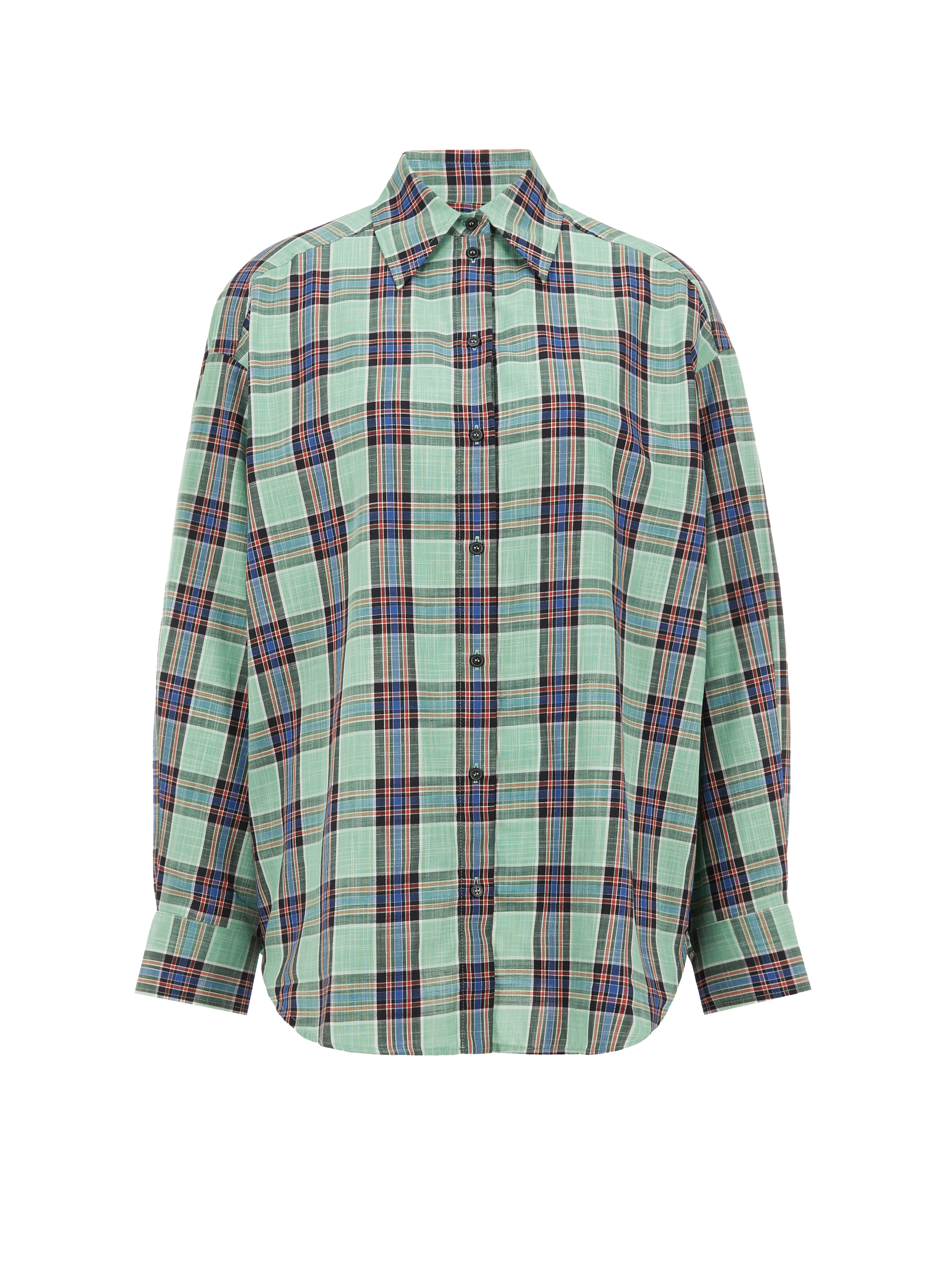 Chemise à carreaux Again check en popeline de coton