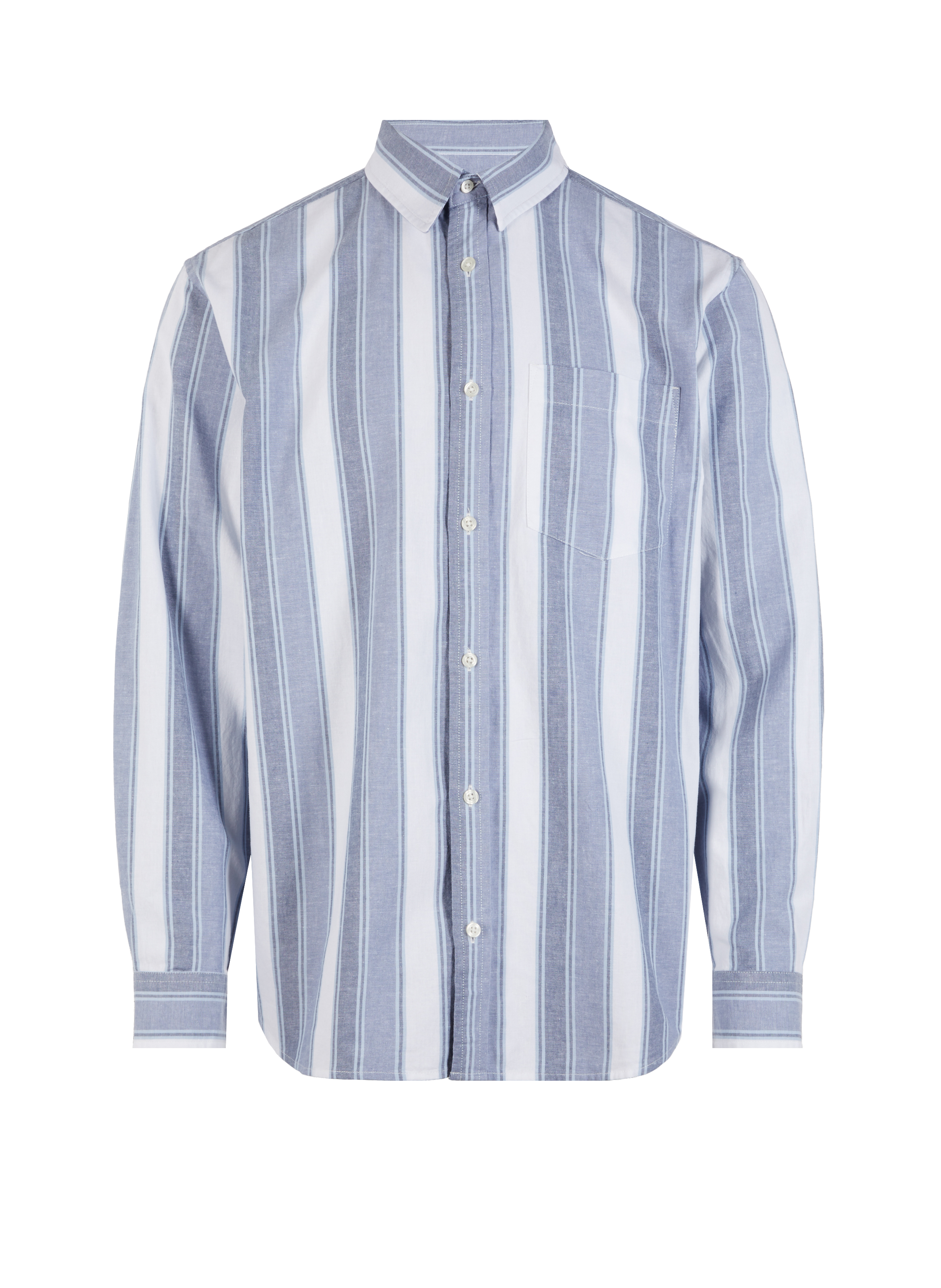 Cotton and linen shirt CARHARTT WIP Blue