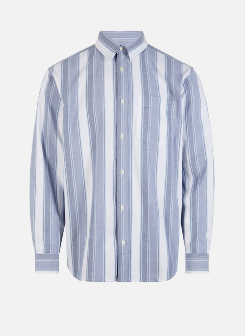 Blue cotton and linen shirtCARHARTT WIP 