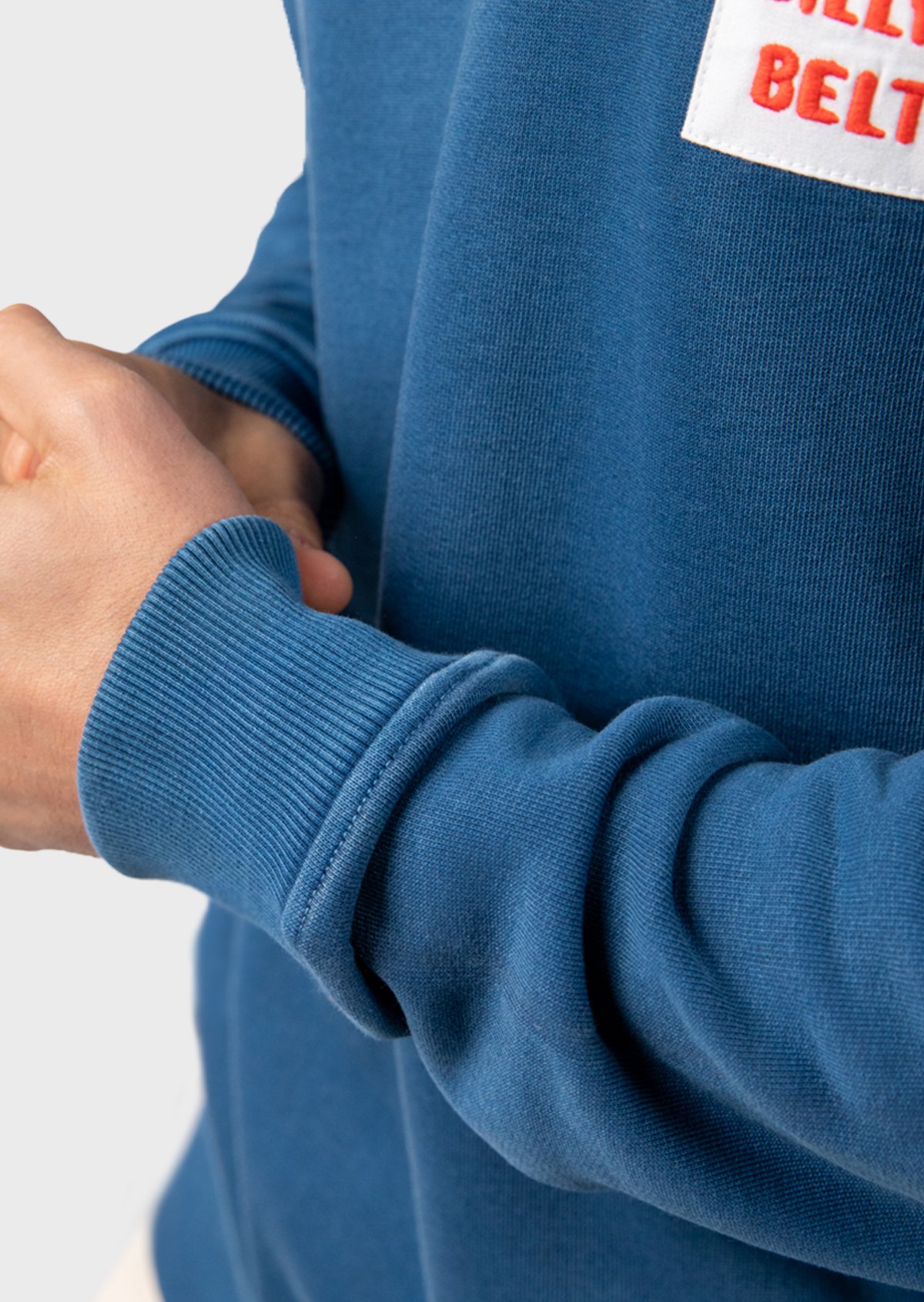 Sweatshirt vintage en coton biologique BILLYBELT Bleu