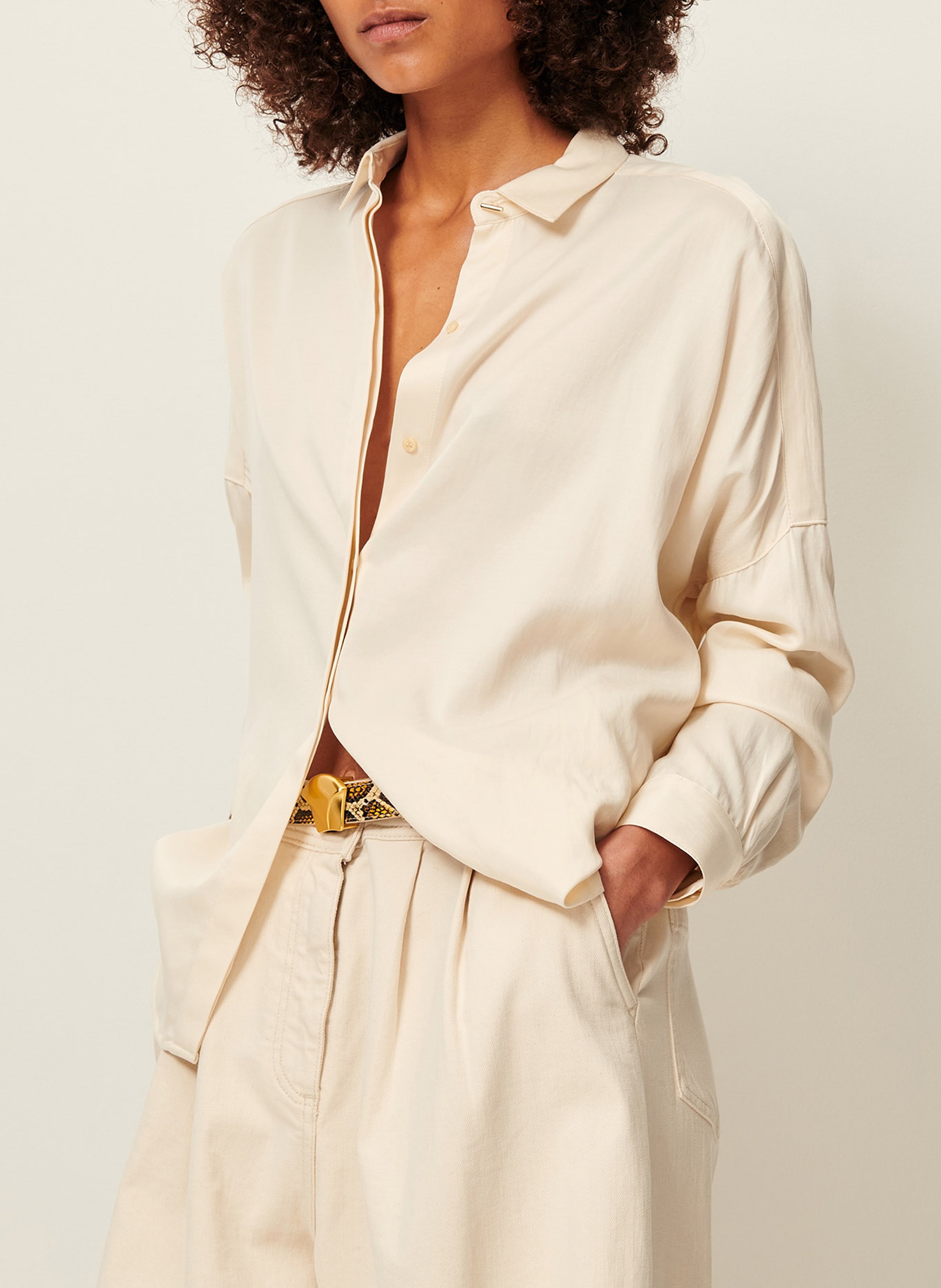 Chemise col classique lady d SESSUN Beige