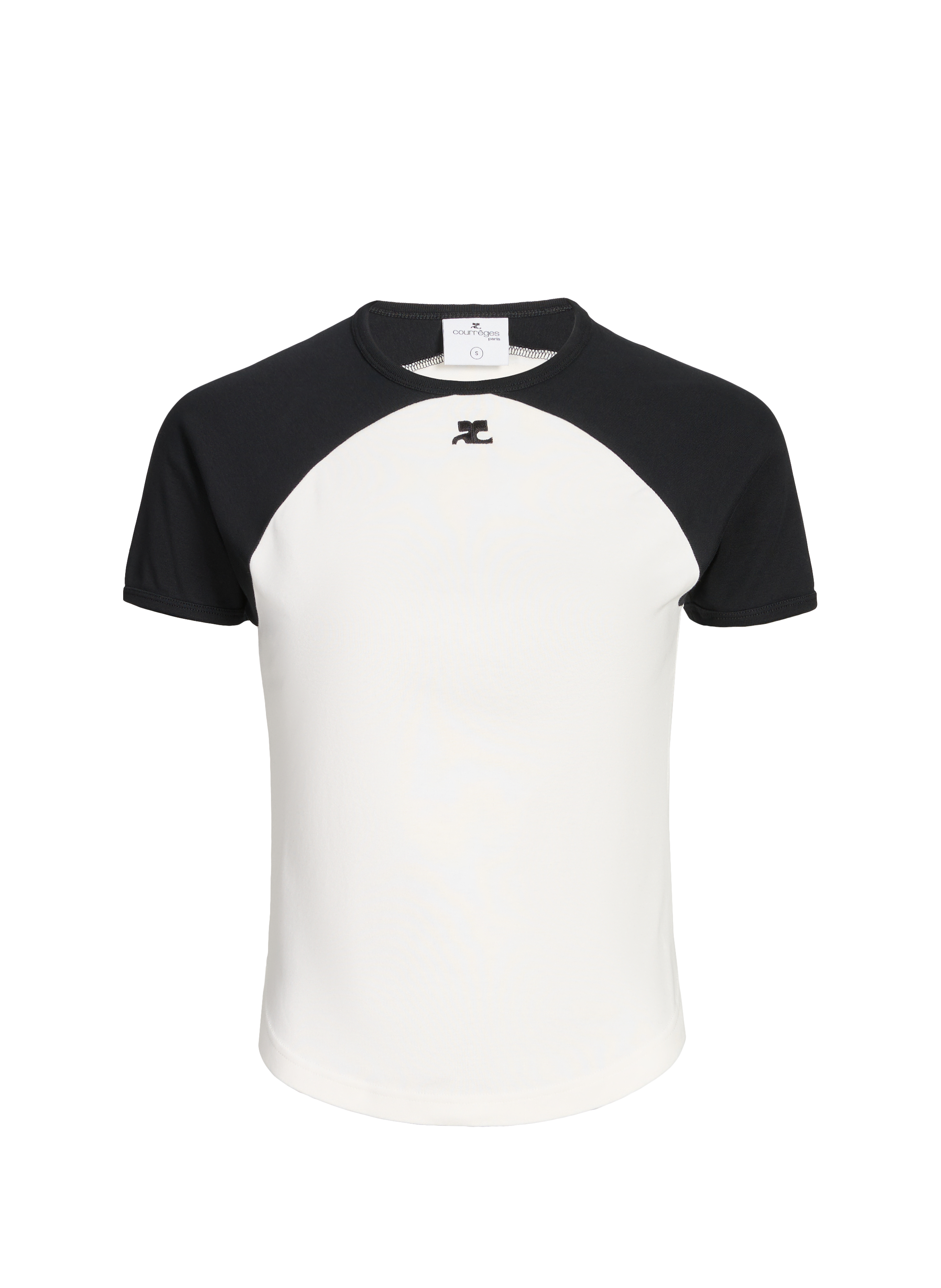 Cotton round-neck T-shirt COURRÈGES Multicolour