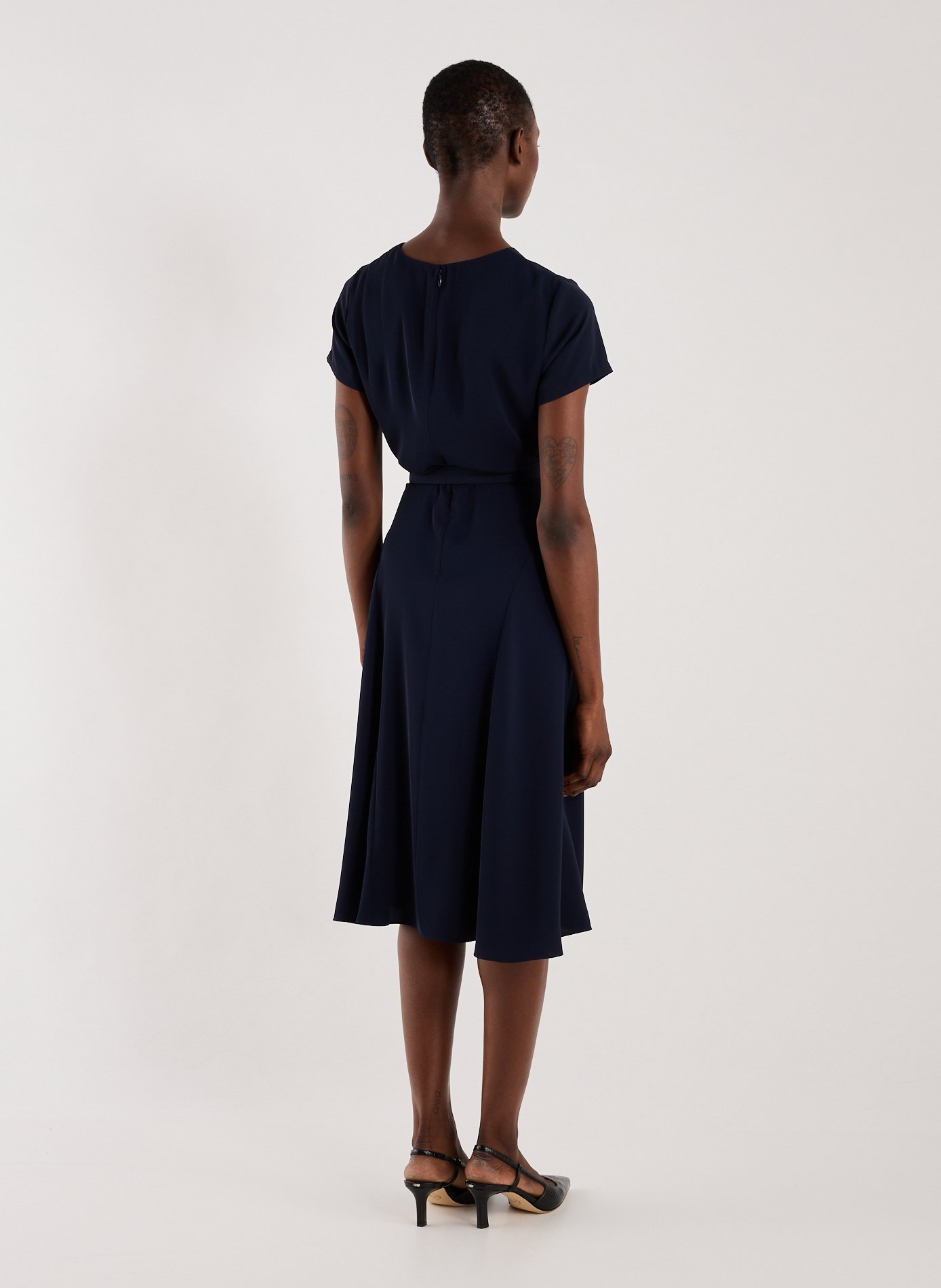 Georgette midi dress LAUREN Blue