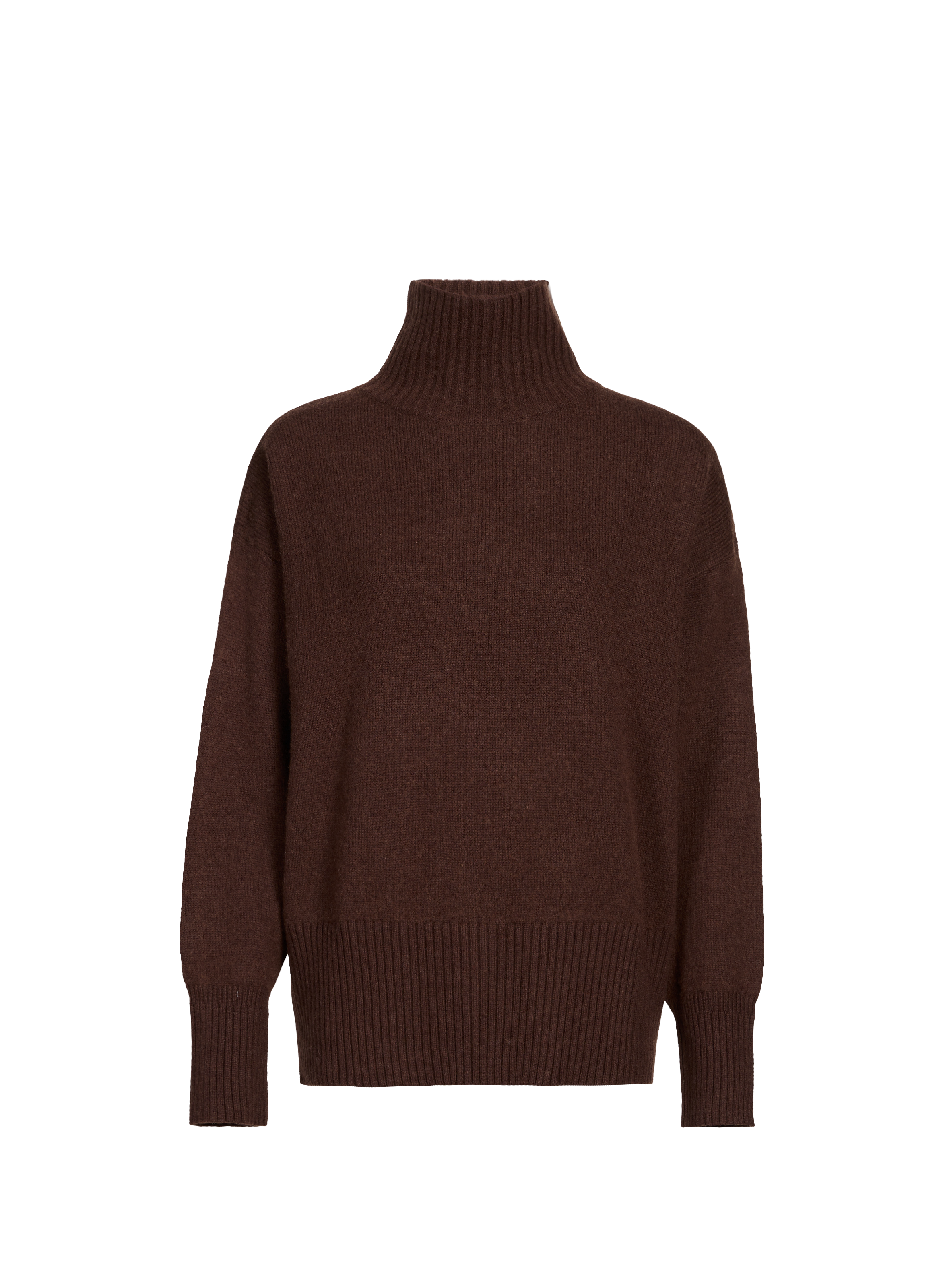 SUNCOO Wool high-neck jumper Brown