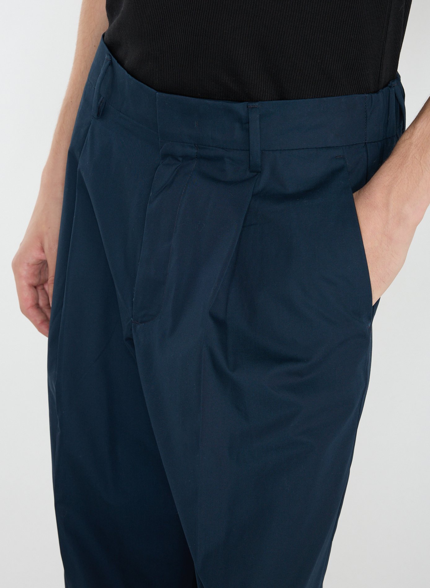 Straight cotton trousers NN.07 Blue