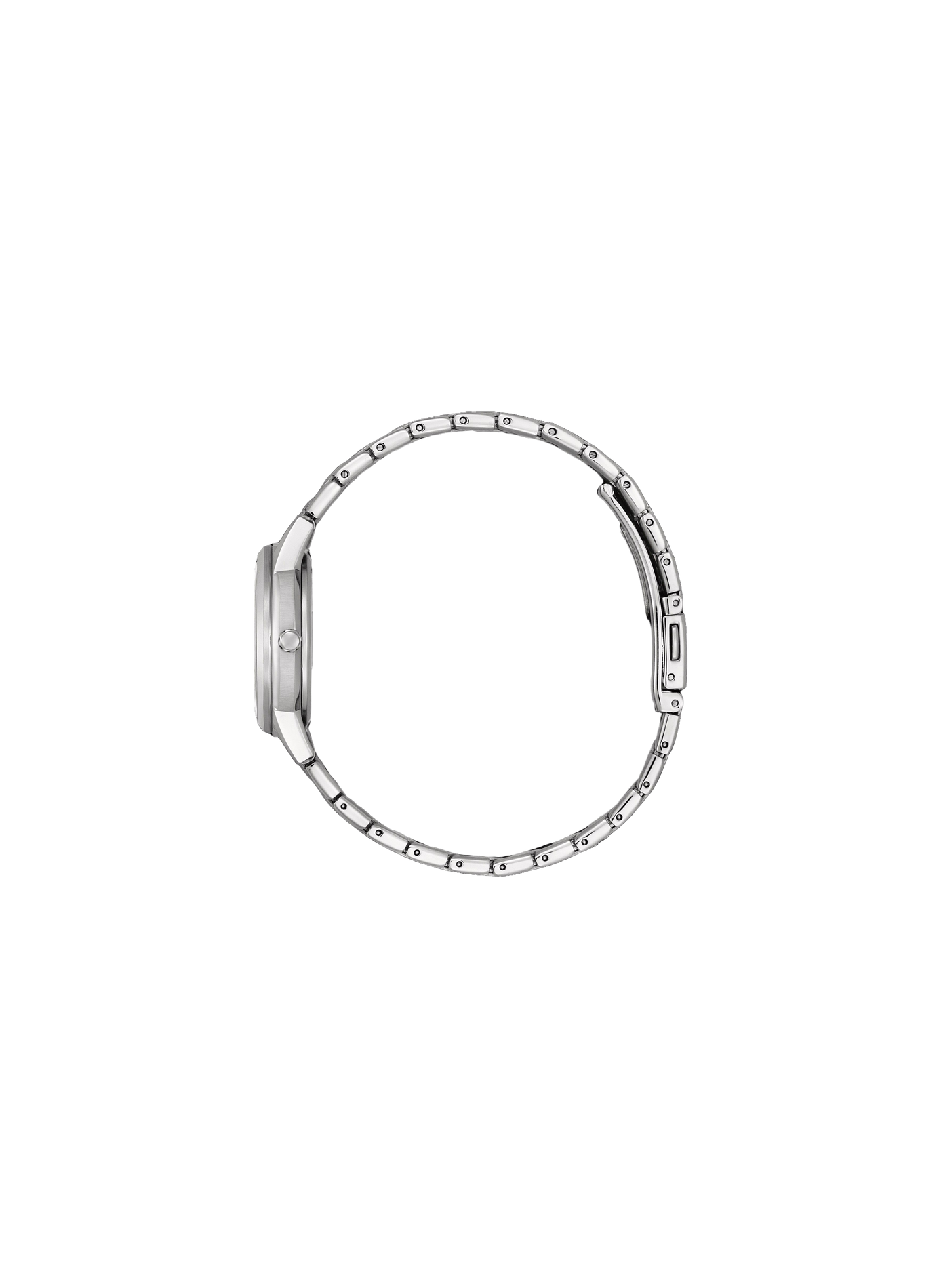 Montre Bracelet Femme Rochas Acier Inoxydable, Cadran Argenté, Cuir Noir, Automatique