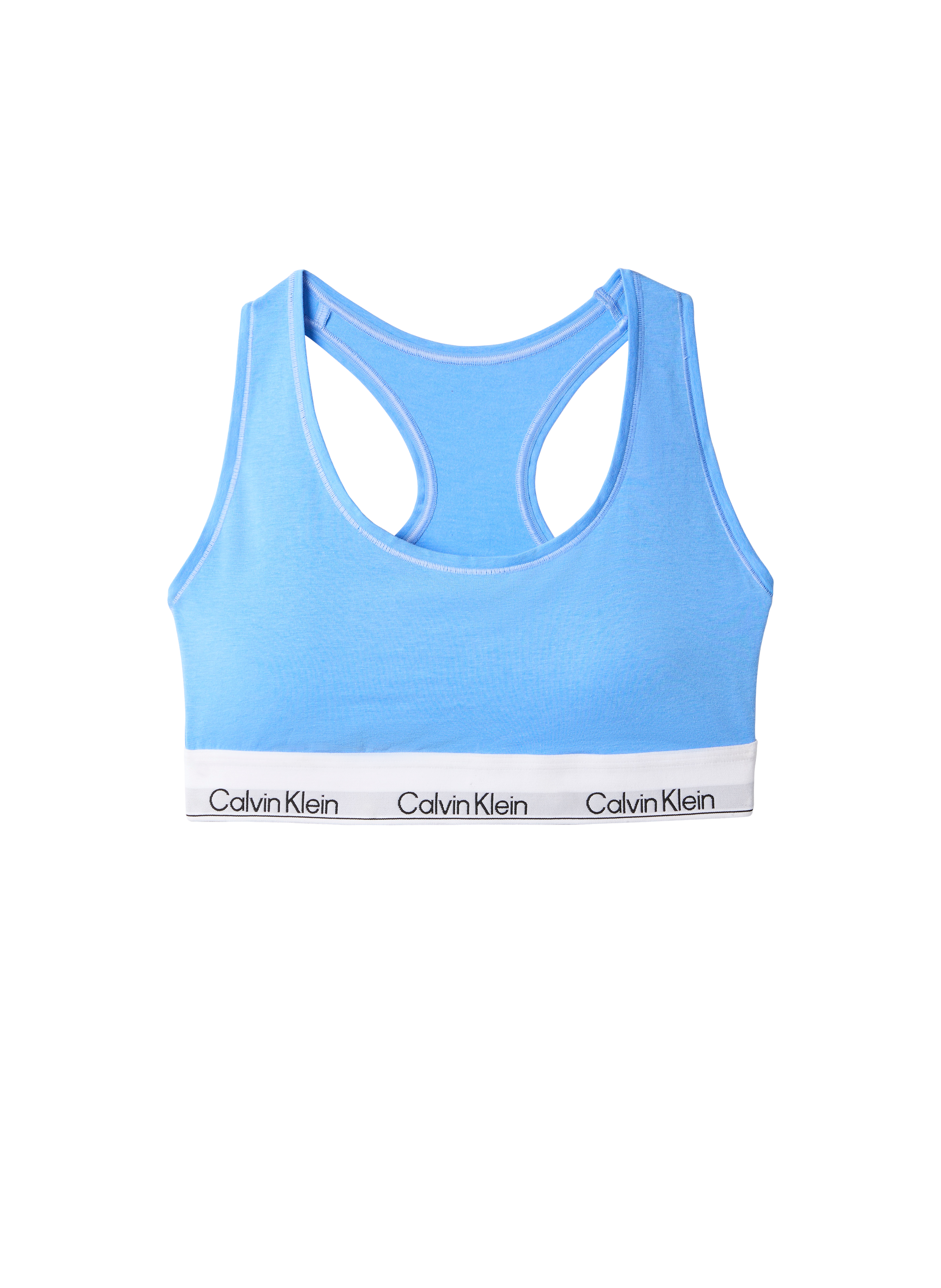 Cotton bra top CALVIN KLEIN Blue