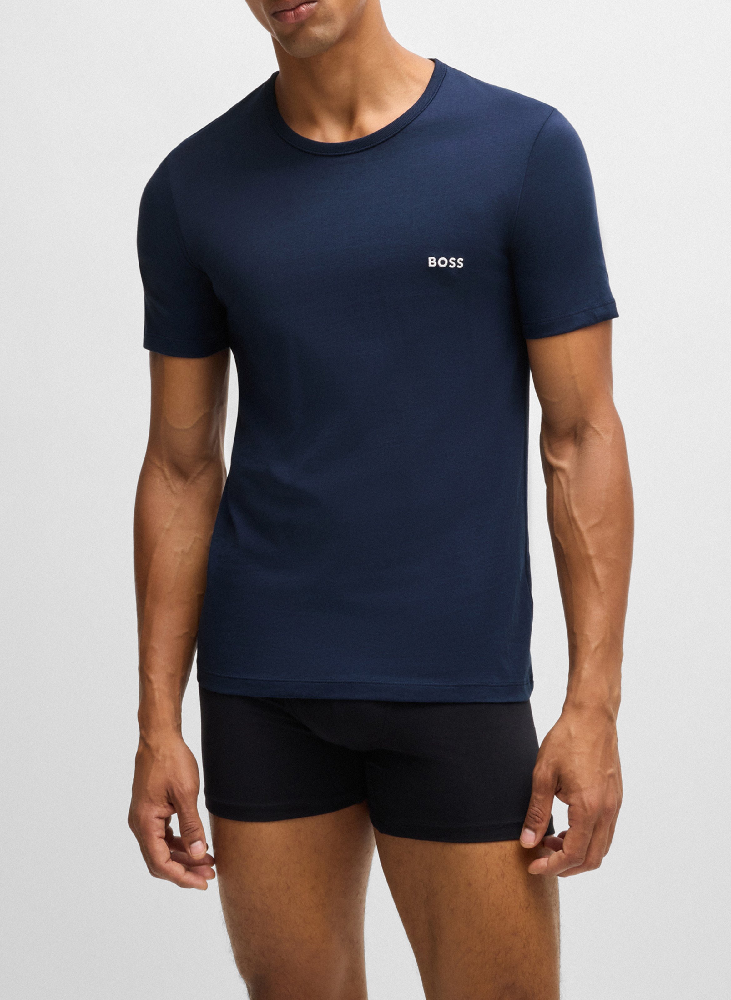 Lot de 3 tee-shirt col rond en coton BOSS Multicolore