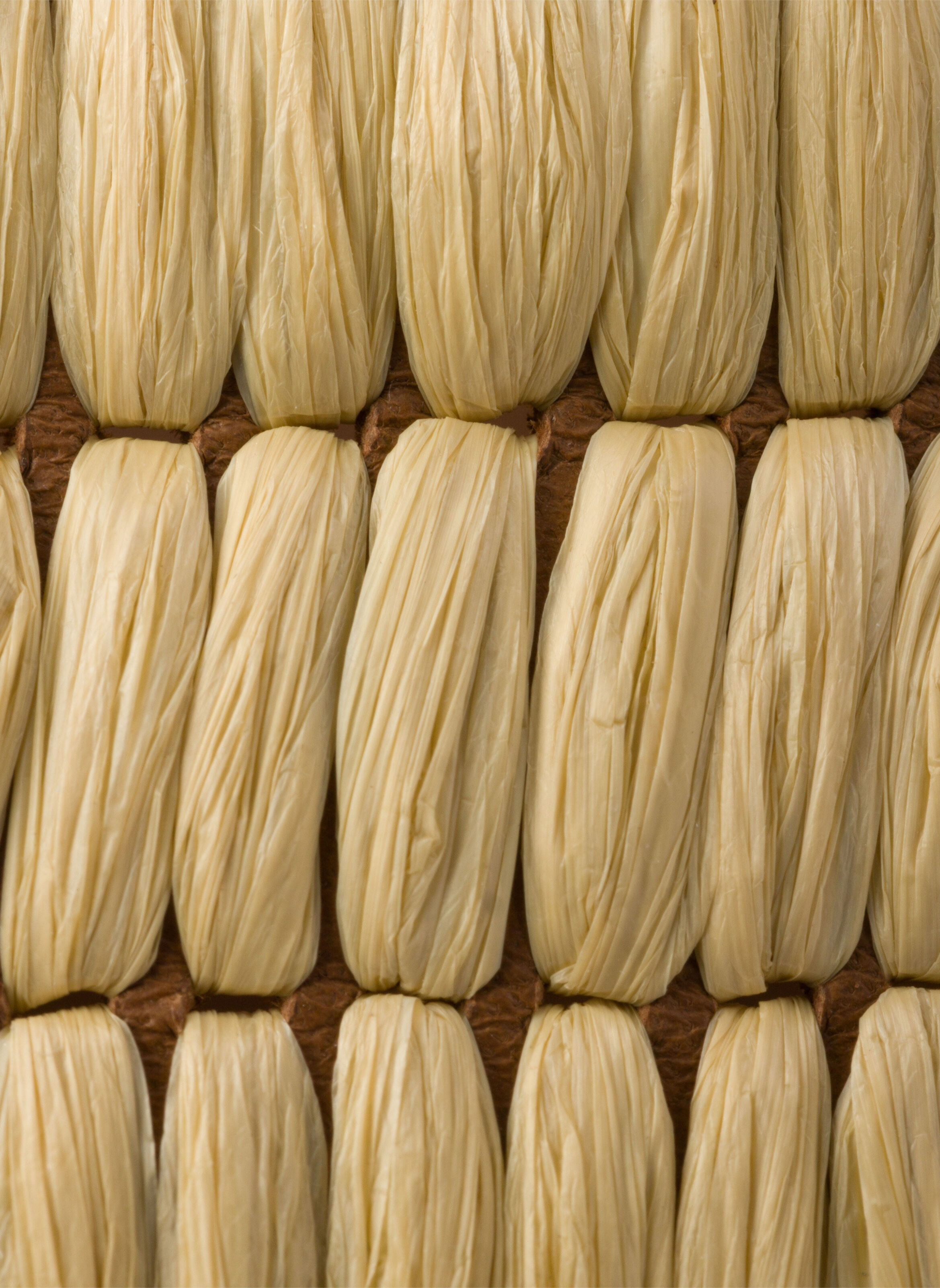 Mules en cuir et crochet PRADA Beige