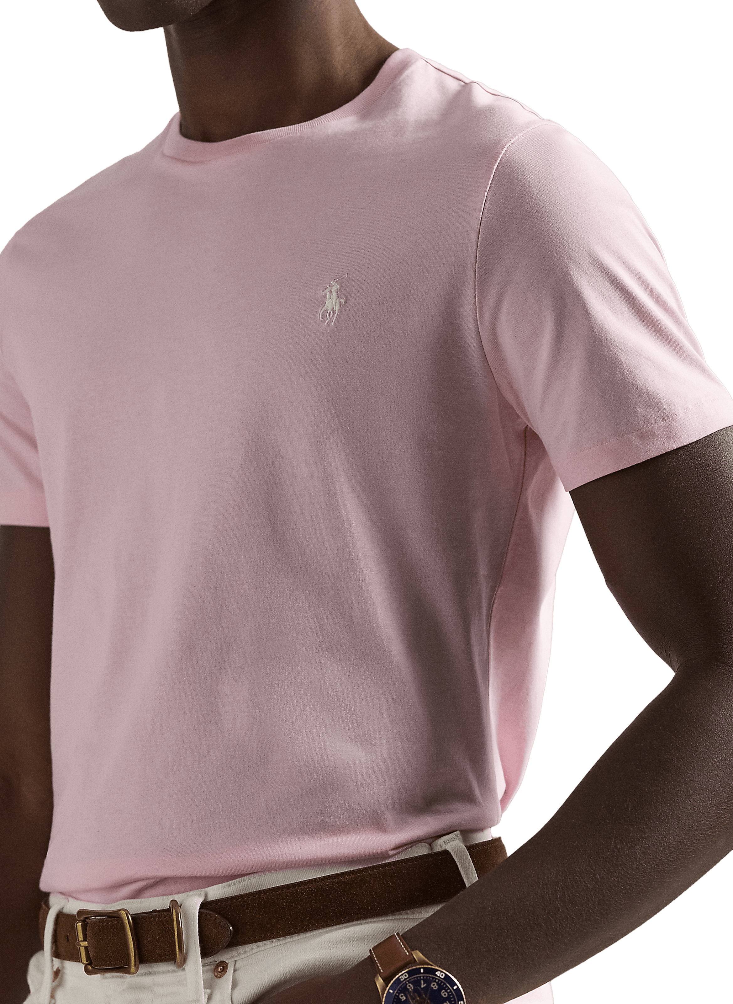Cotton round-neck T-shirt POLO RALPH LAUREN Pink